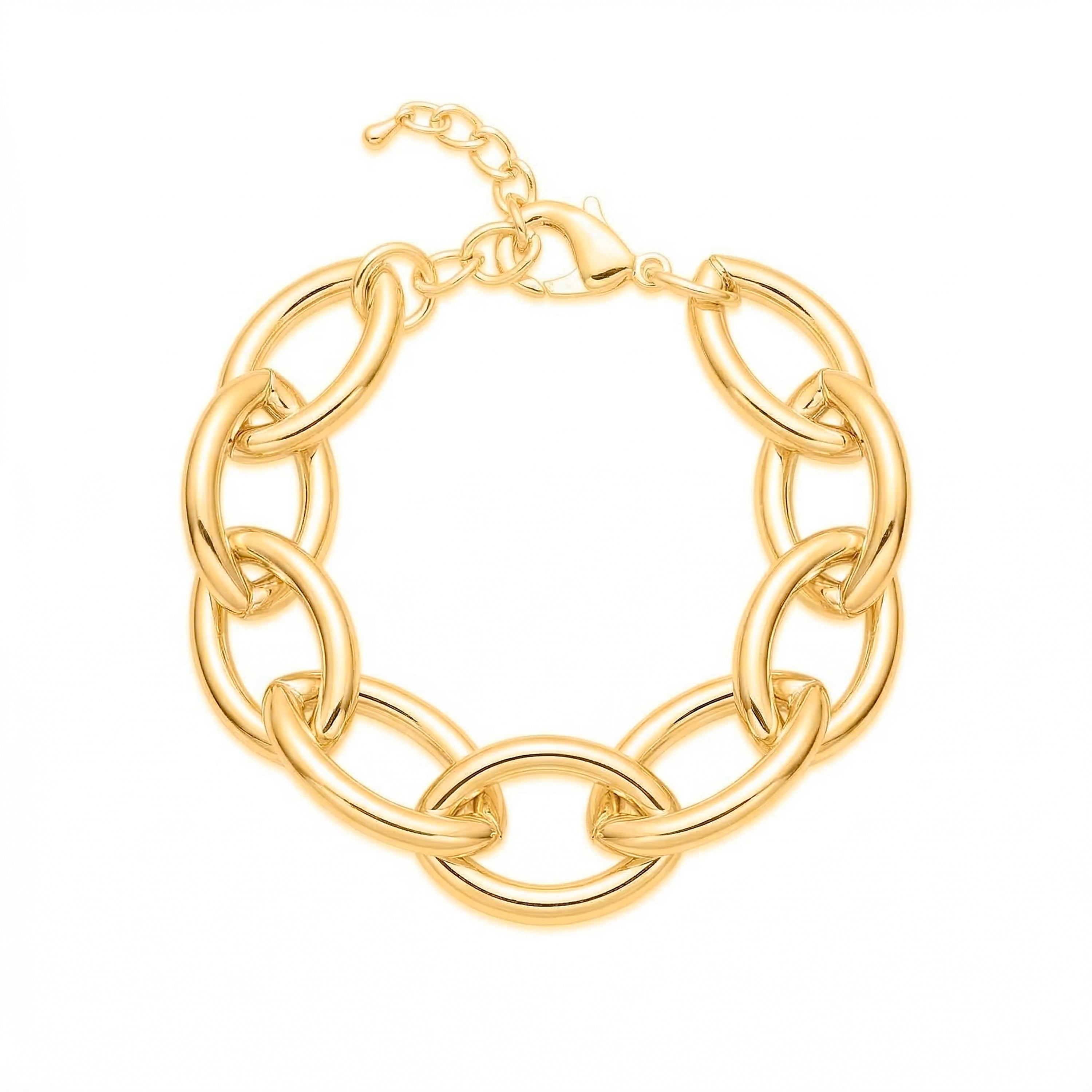 Pulseira com acabamento em ouro amarelo 18k - Letli