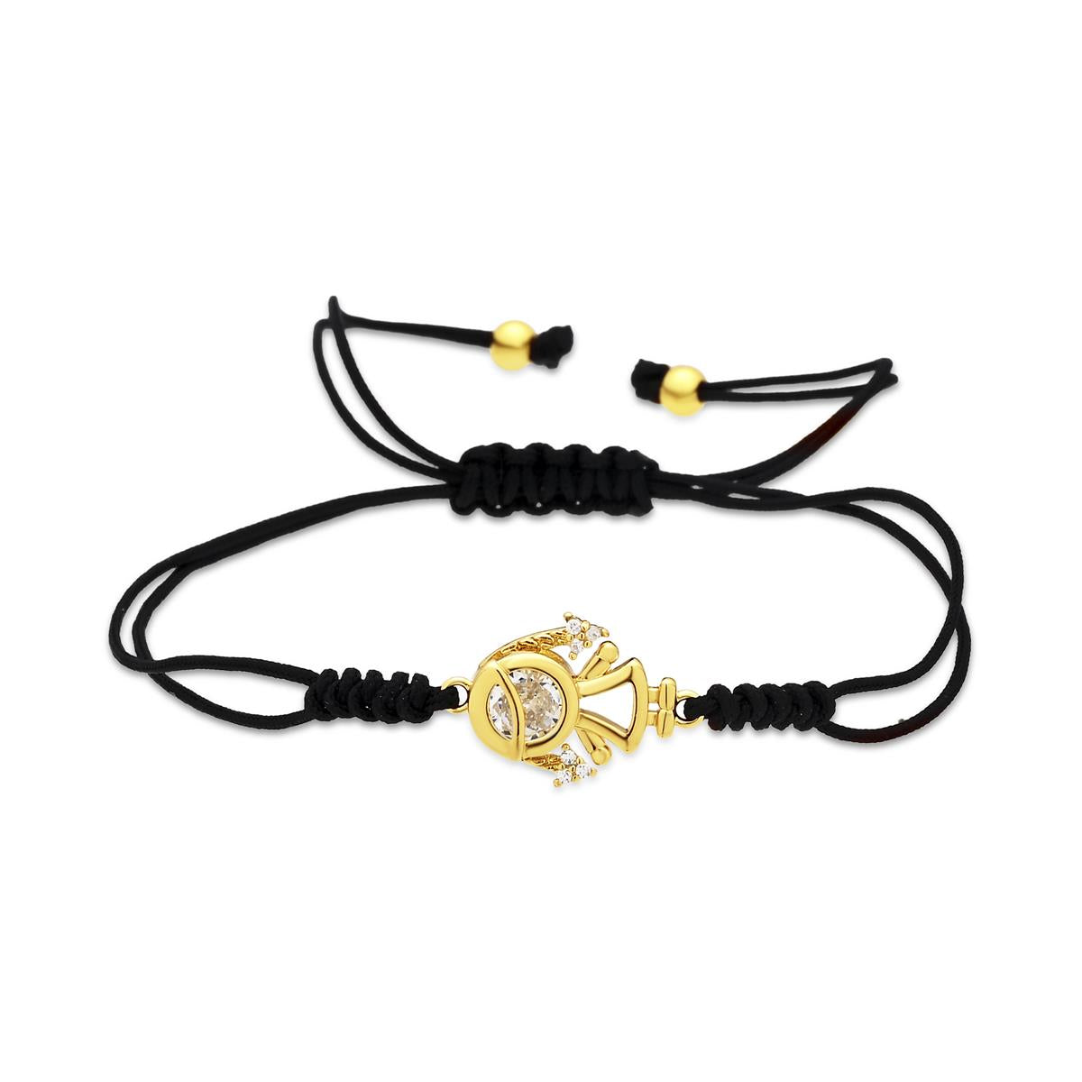 Pulsera de Circonita Brillante acabado en oro amarillo de 18k - Girl