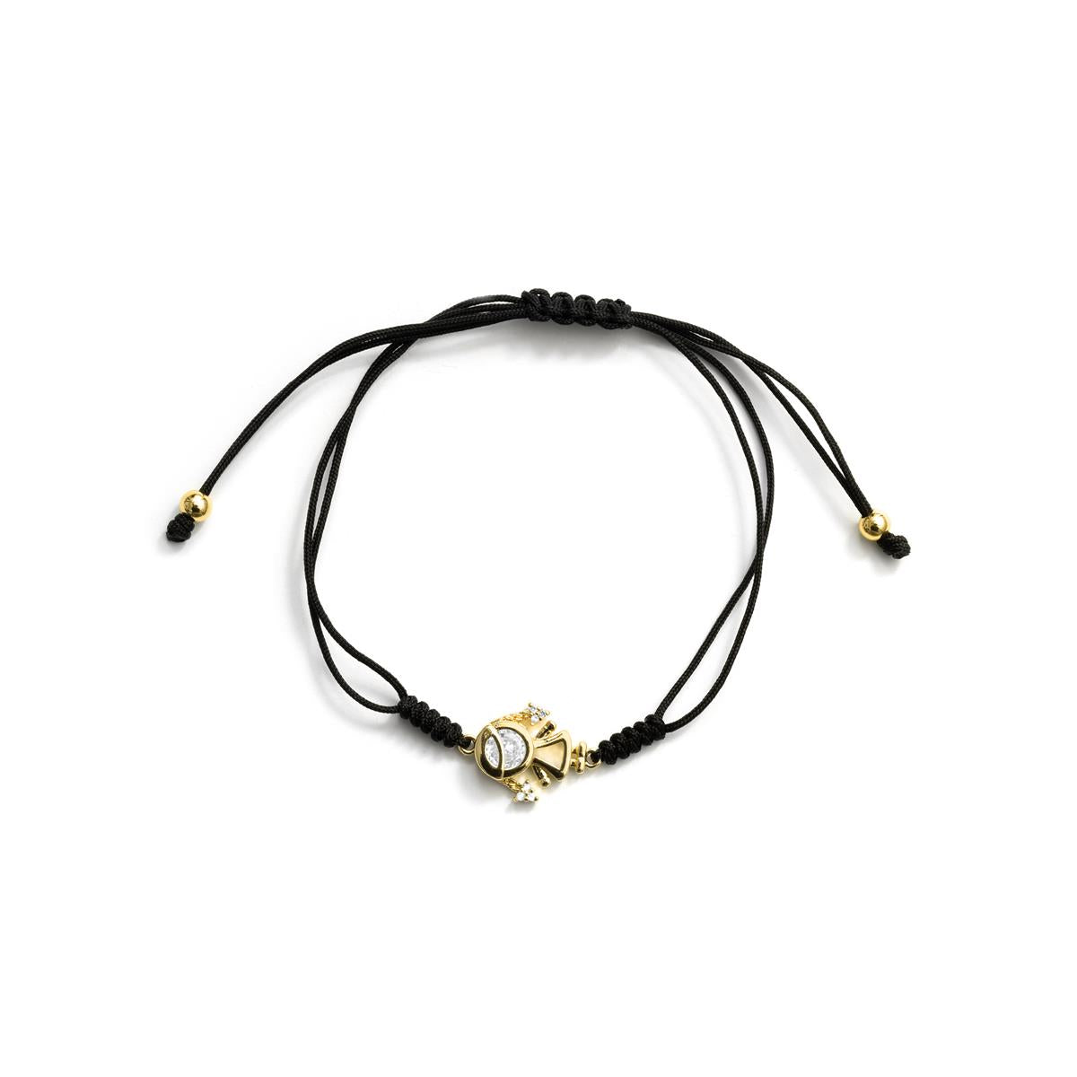 Armband mit funkelndem Zirkonia, 18-karätig vergoldet - Mädchen