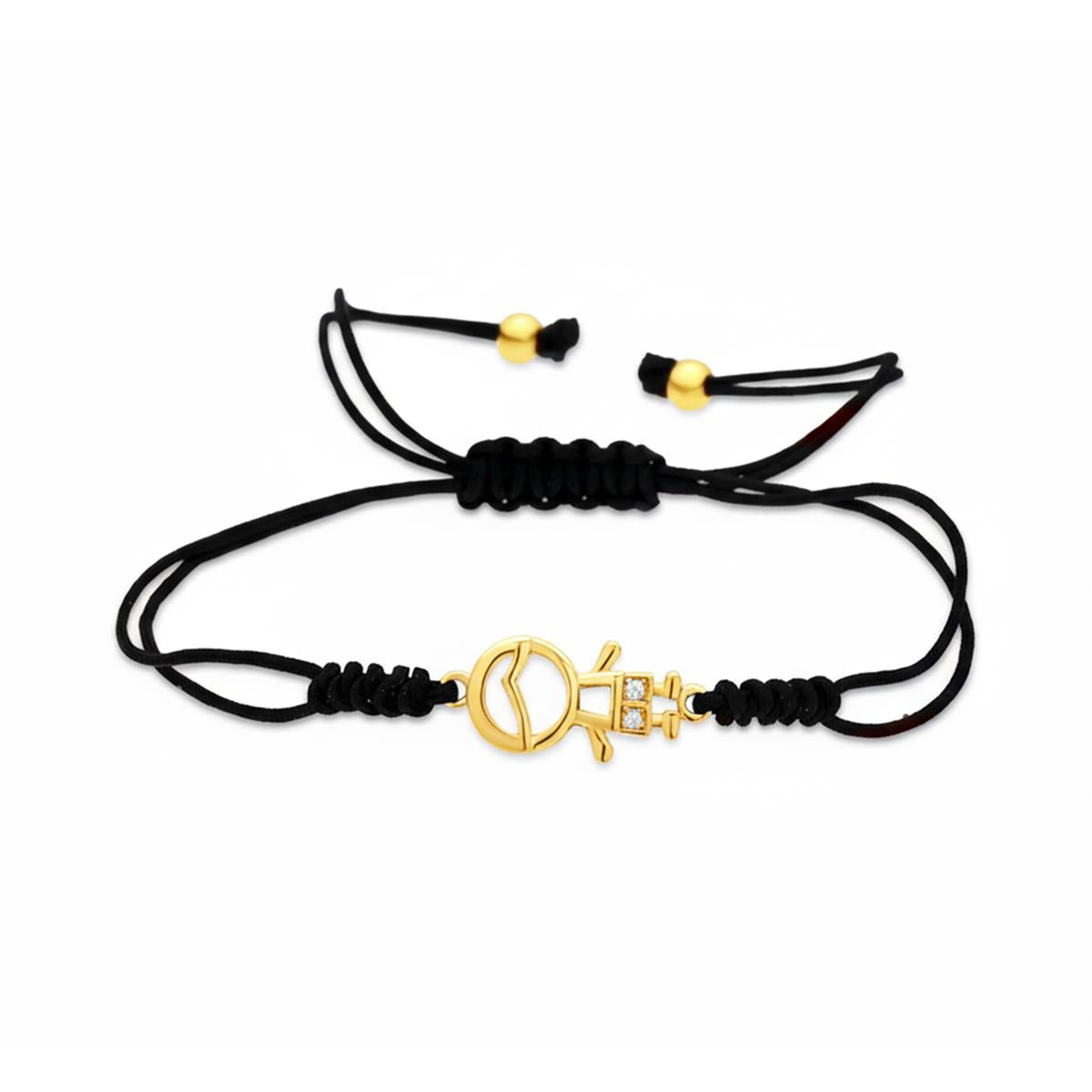 Pulsera de Circonita Brillante acabado en oro amarillo de 18k - Boy