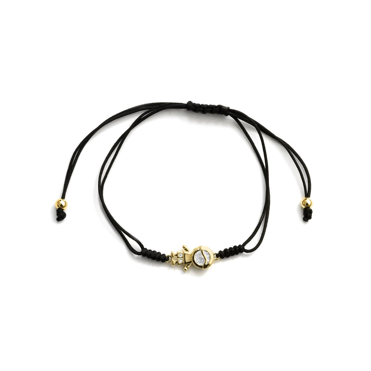 Pulsera de Circonita Brillante acabado en oro amarillo de 18k - Boy