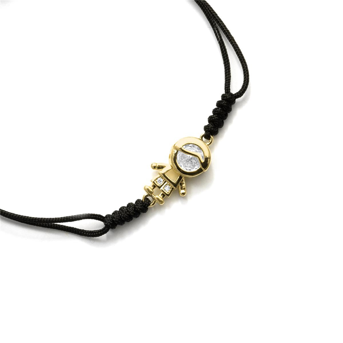 Pulsera de Circonita Brillante acabado en oro amarillo de 18k - Boy