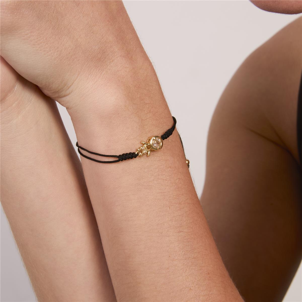 Pulsera de Circonita Brillante acabado en oro amarillo de 18k - Boy
