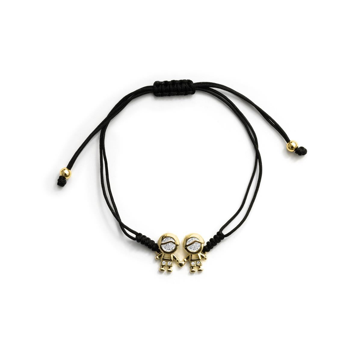 Pulsera de Circonita Brillante acabado en oro amarillo de 18k - Boys