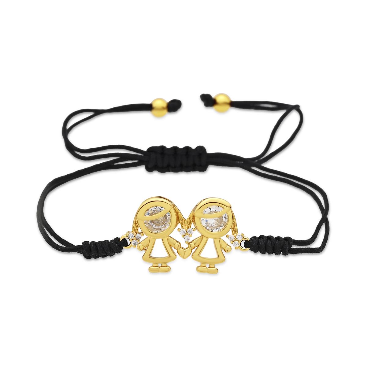 Pulsera de Circonita Brillante acabado en oro amarillo de 18k - Girls