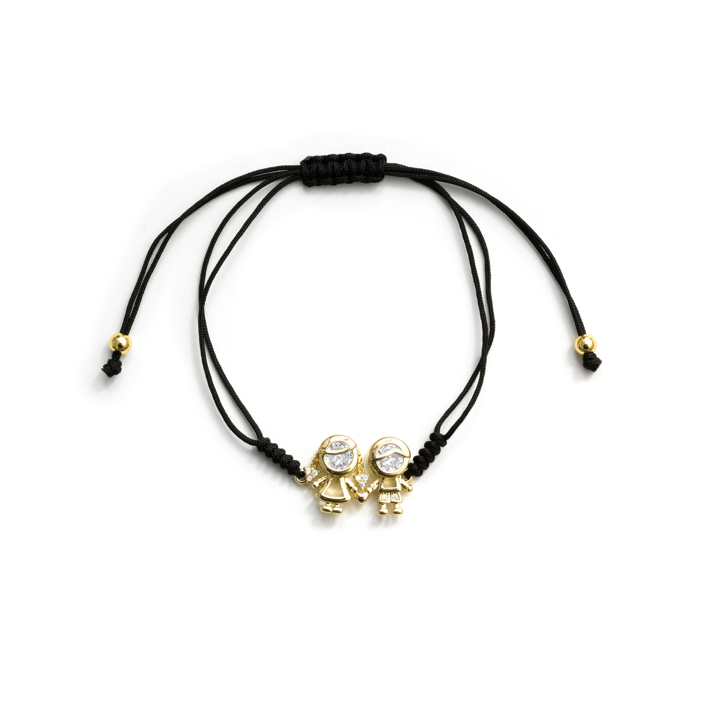 Bracelet en zircon brillant finition or jaune 18 carats - Enfants