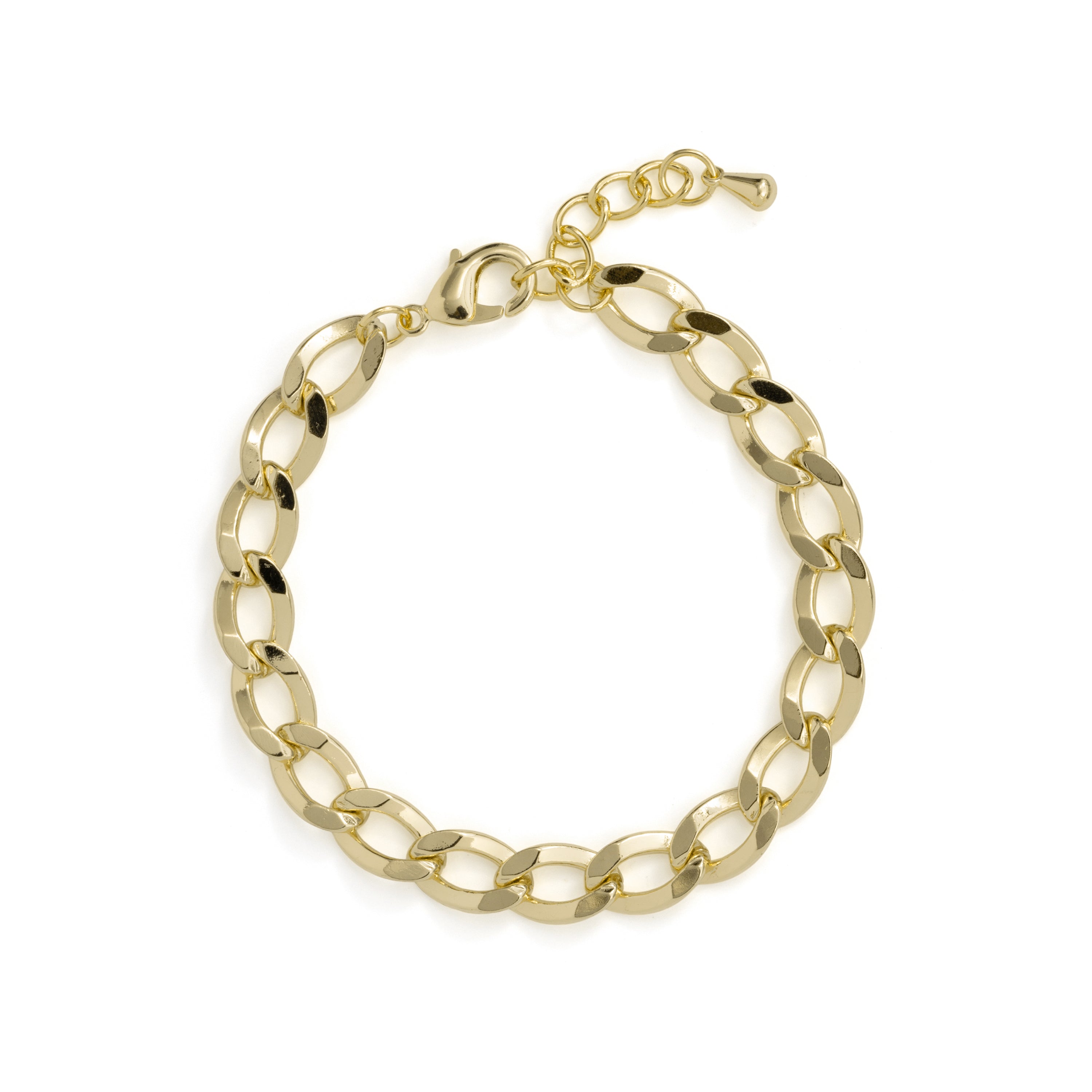 Pulsera de Circonita Brillante acabado en oro amarillo de 18k - Fasam