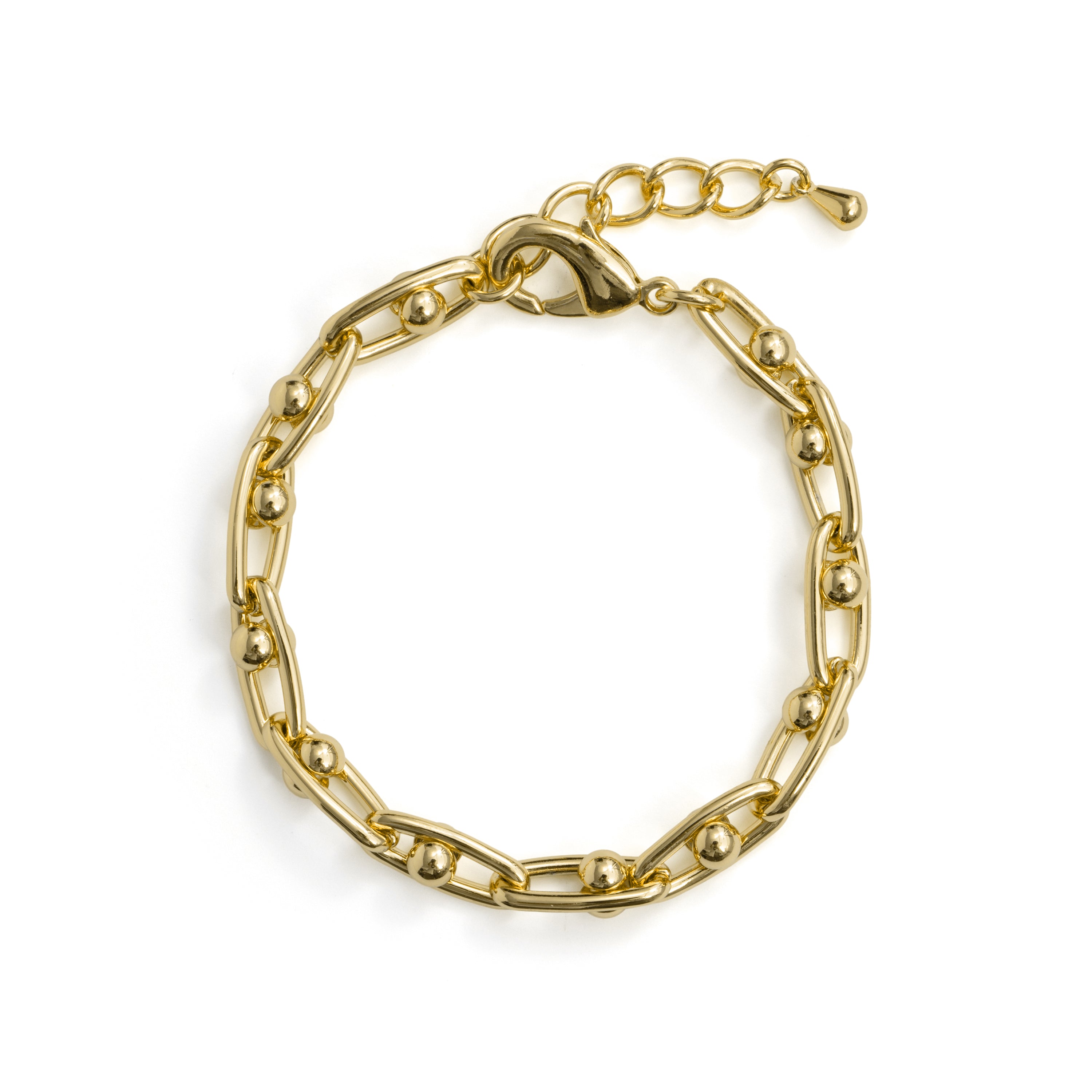 Pulsera de Circonita Brillante acabado en oro amarillo de 18k - Hamle