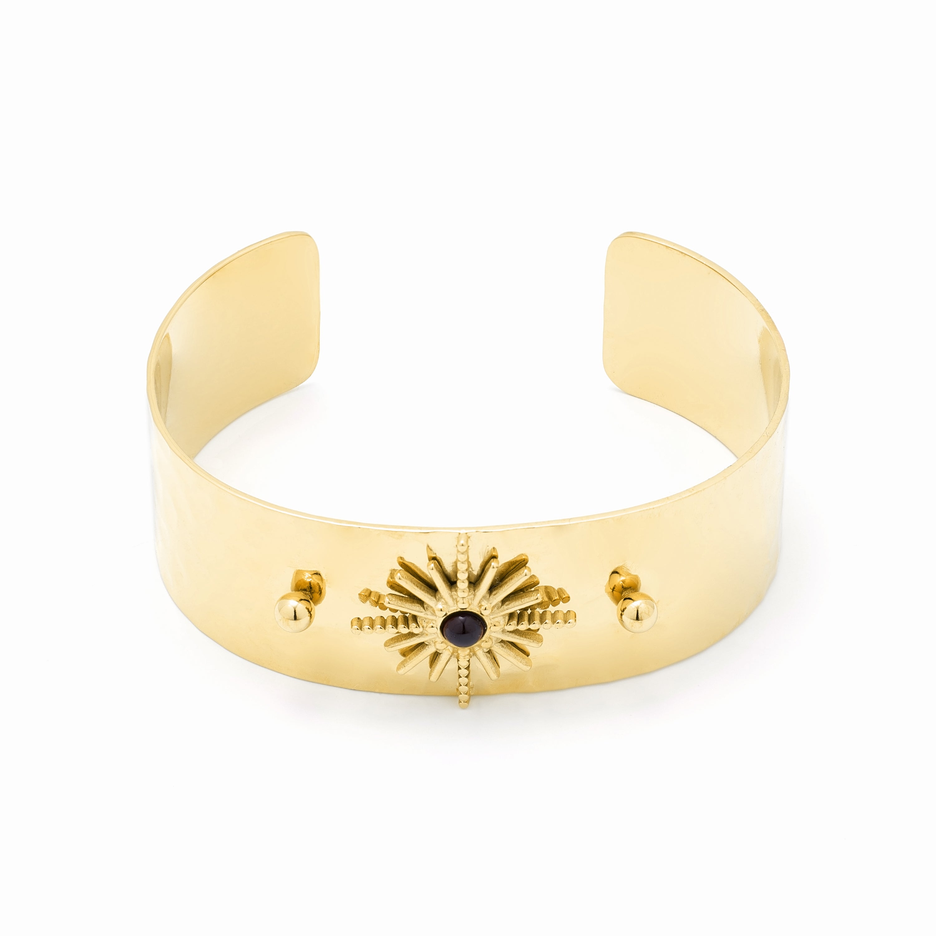 Pulsera de Onix acabada en oro amarillo 18K- Nepai