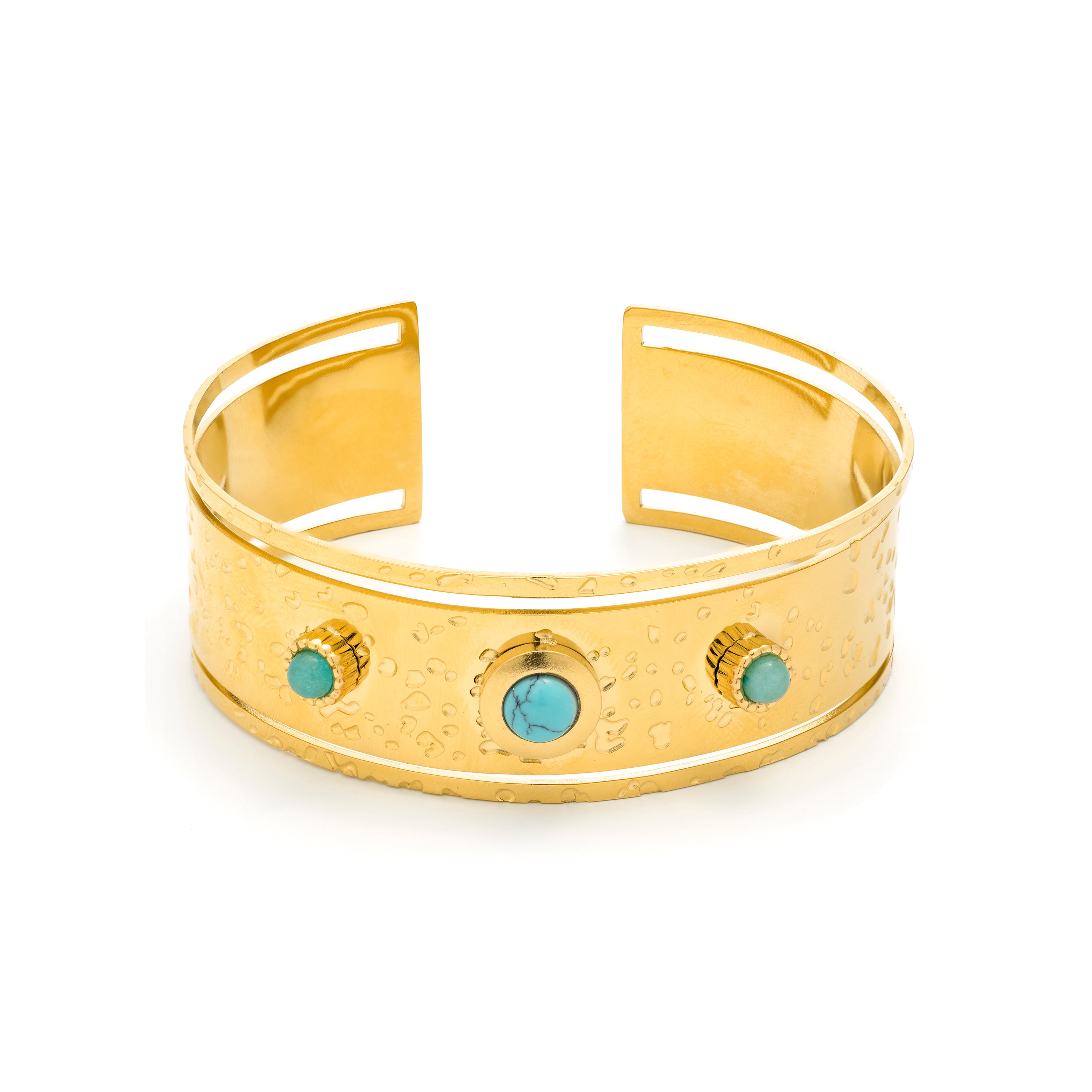 Brazalete Athdu acabado oro 18k