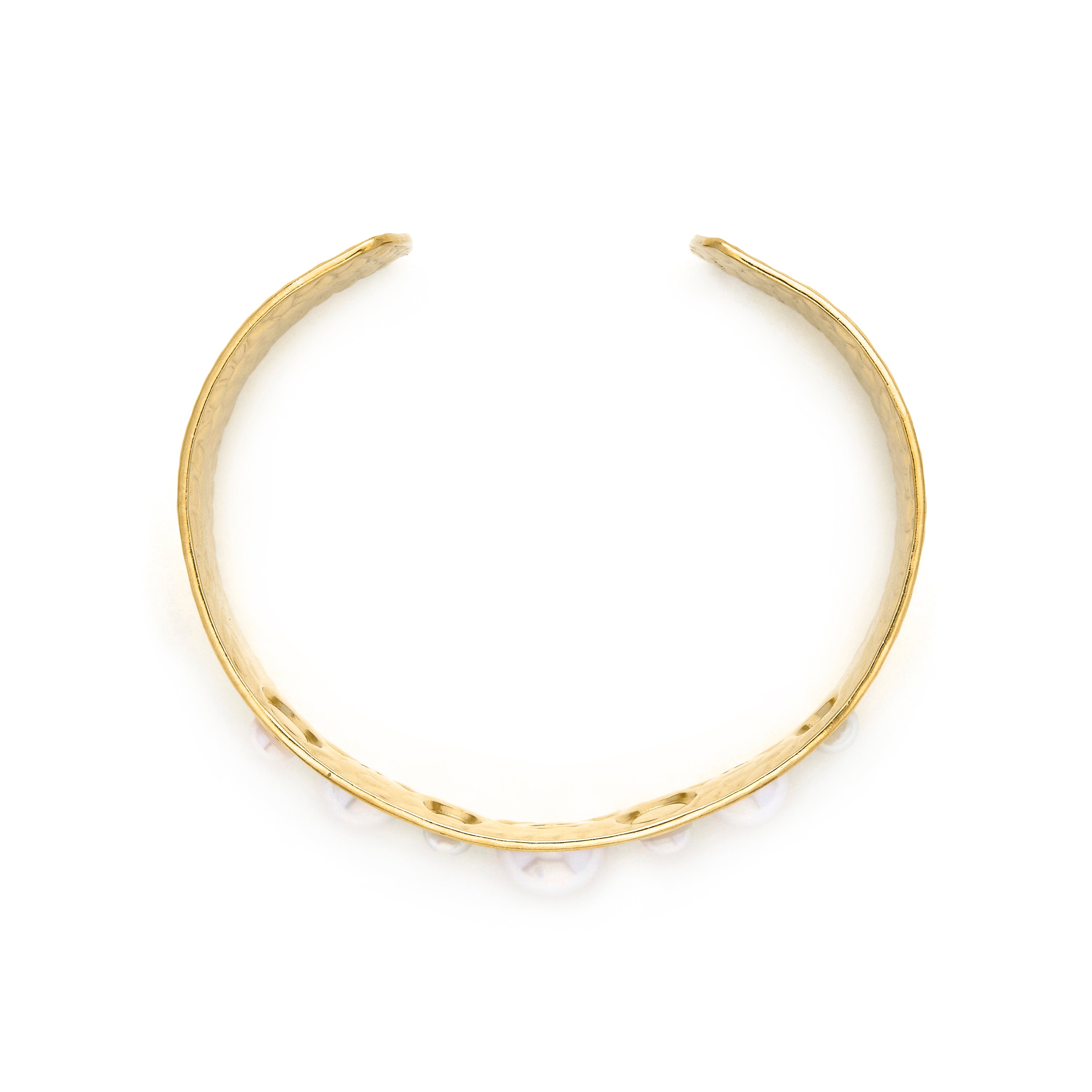 Pulsera de Perla Blanca acabado en oro amarillo 18k - Phisla