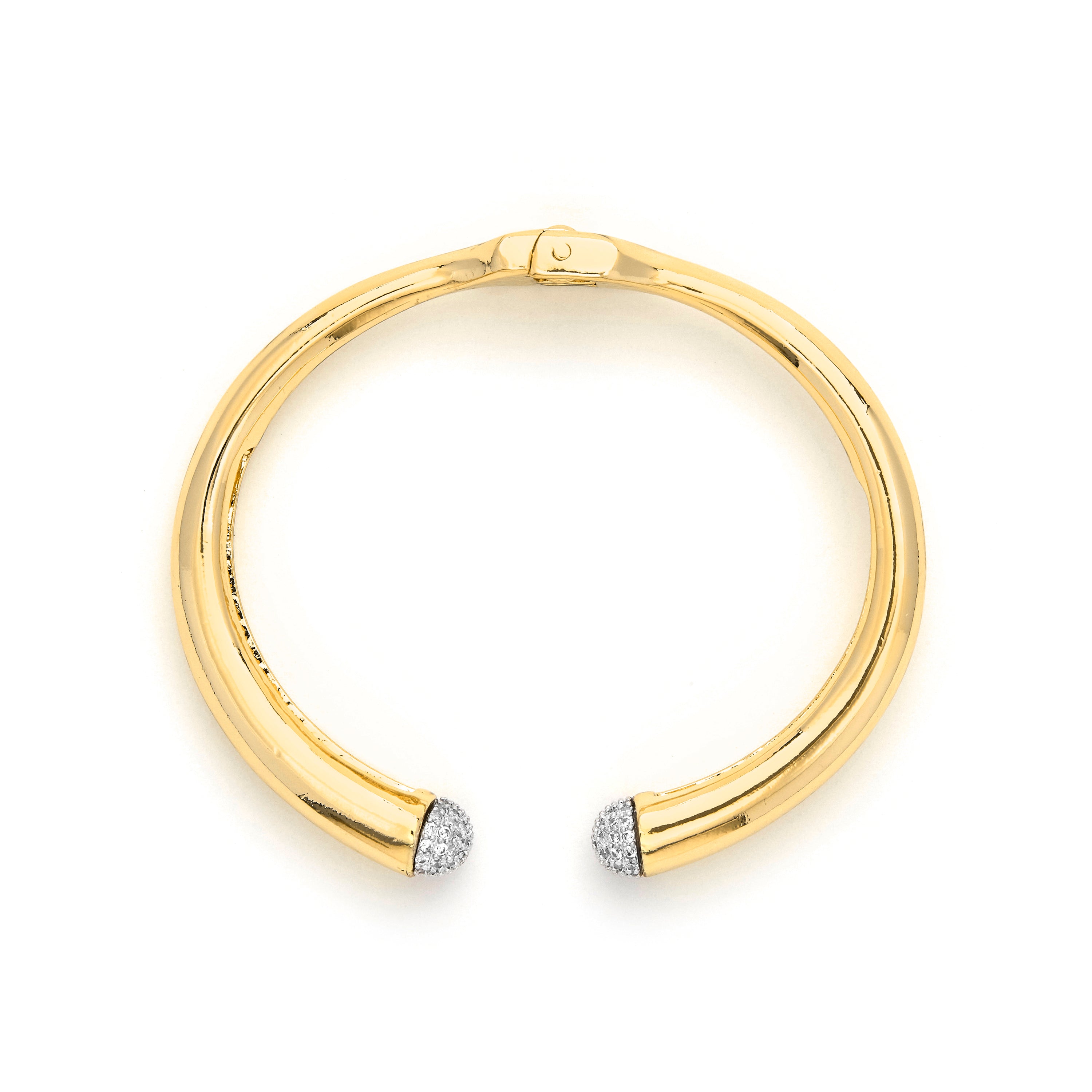 Bracciale con zircone brillante finitura in oro giallo 18k - Pharra