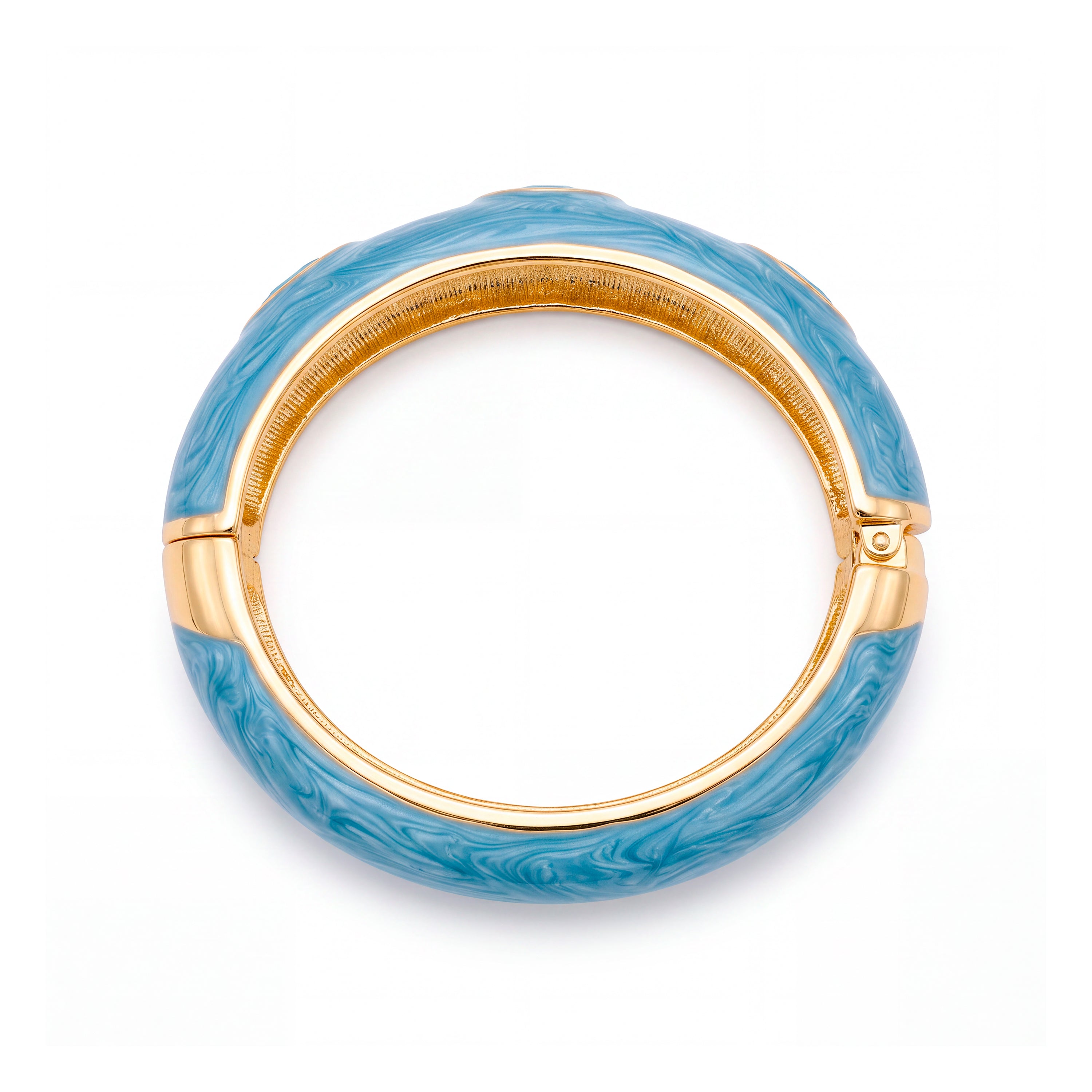 Bracelet en cristal bleu plaqué or jaune 18 carats - Krimley