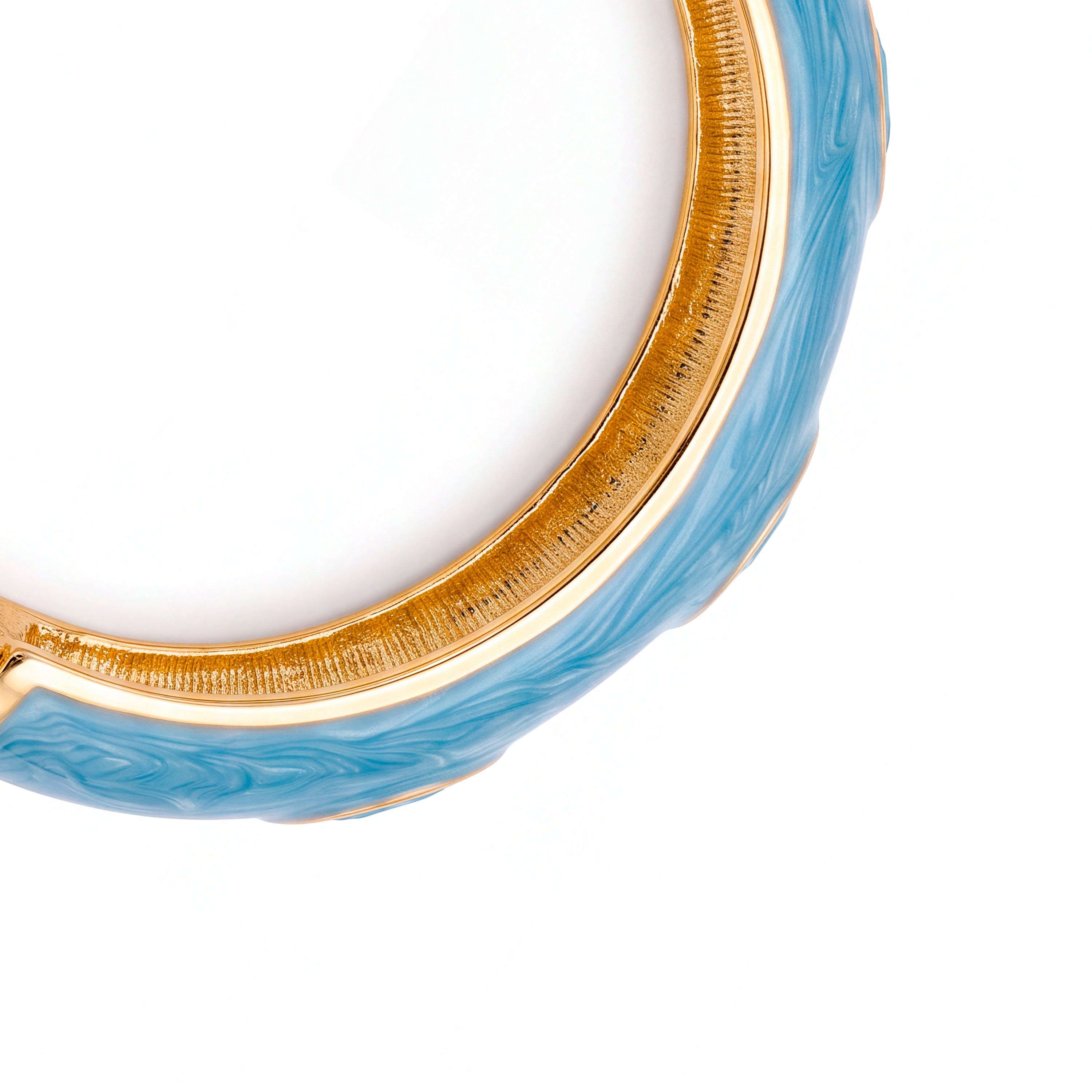 Bracelet en cristal bleu plaqué or jaune 18 carats - Krimley