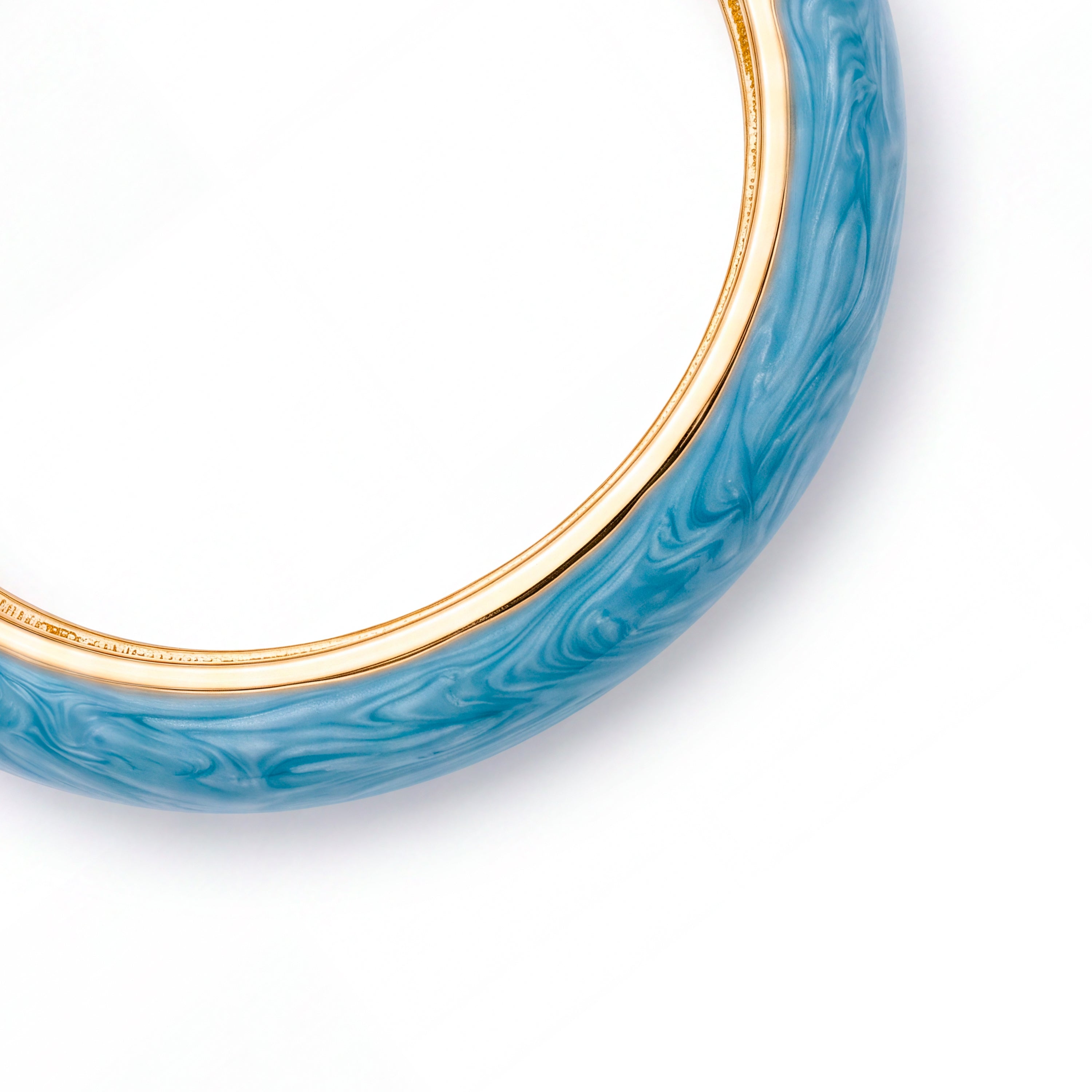 Bracelet en cristal bleu plaqué or jaune 18 carats - Krimley