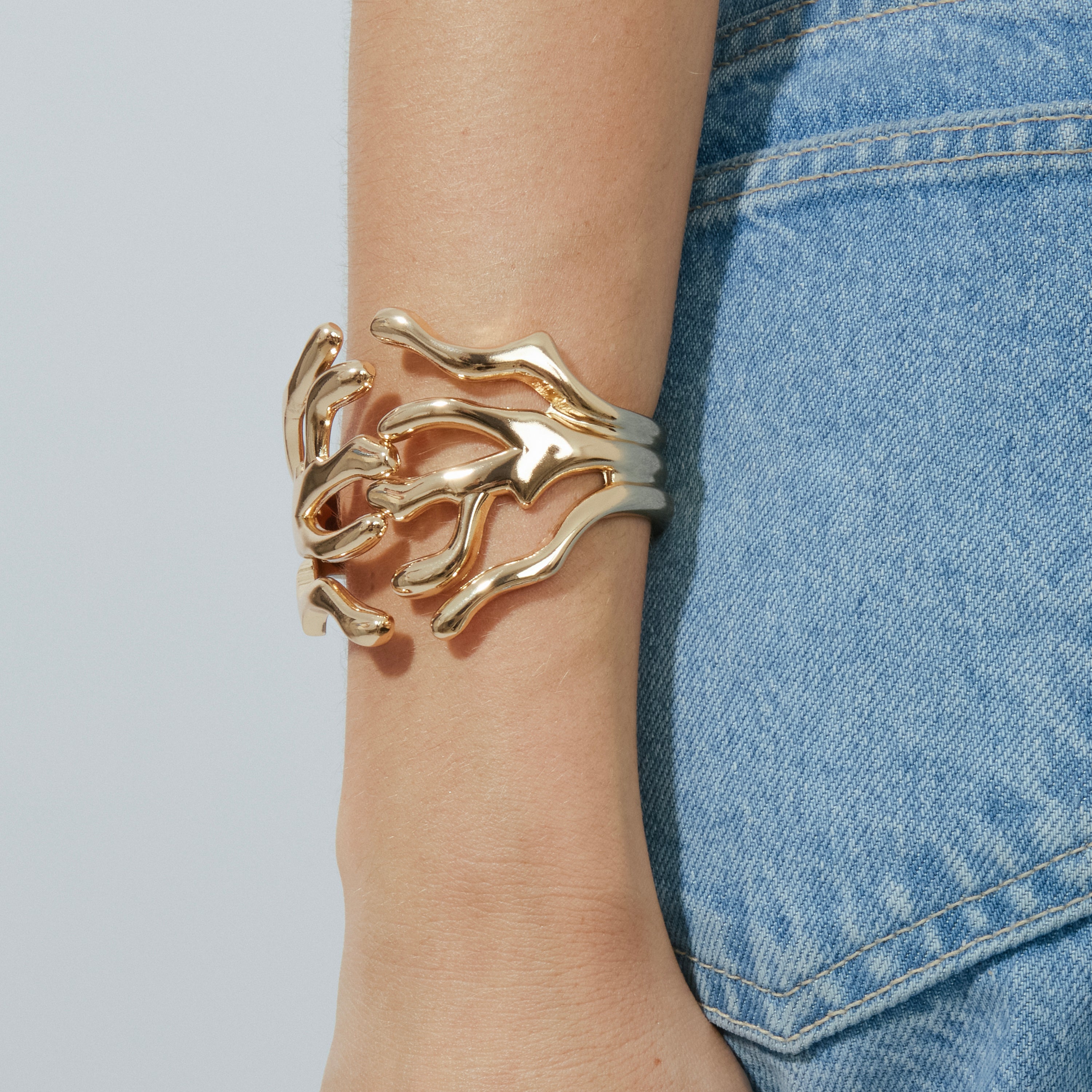 Pulseira acabamento ouro amarelo 18k - Fanzara
