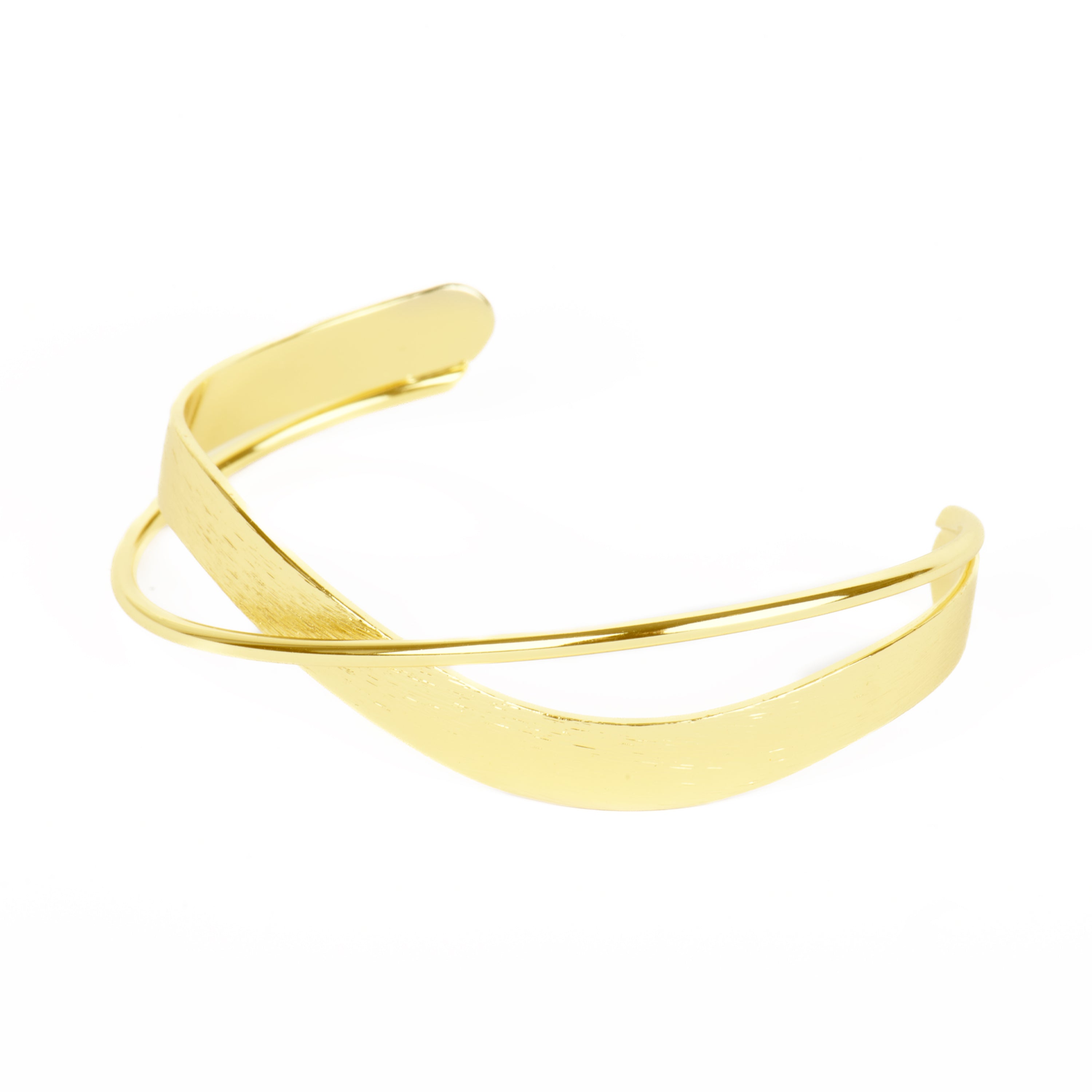 Brazalete acabado em ouro amarelo 18k - Rorak