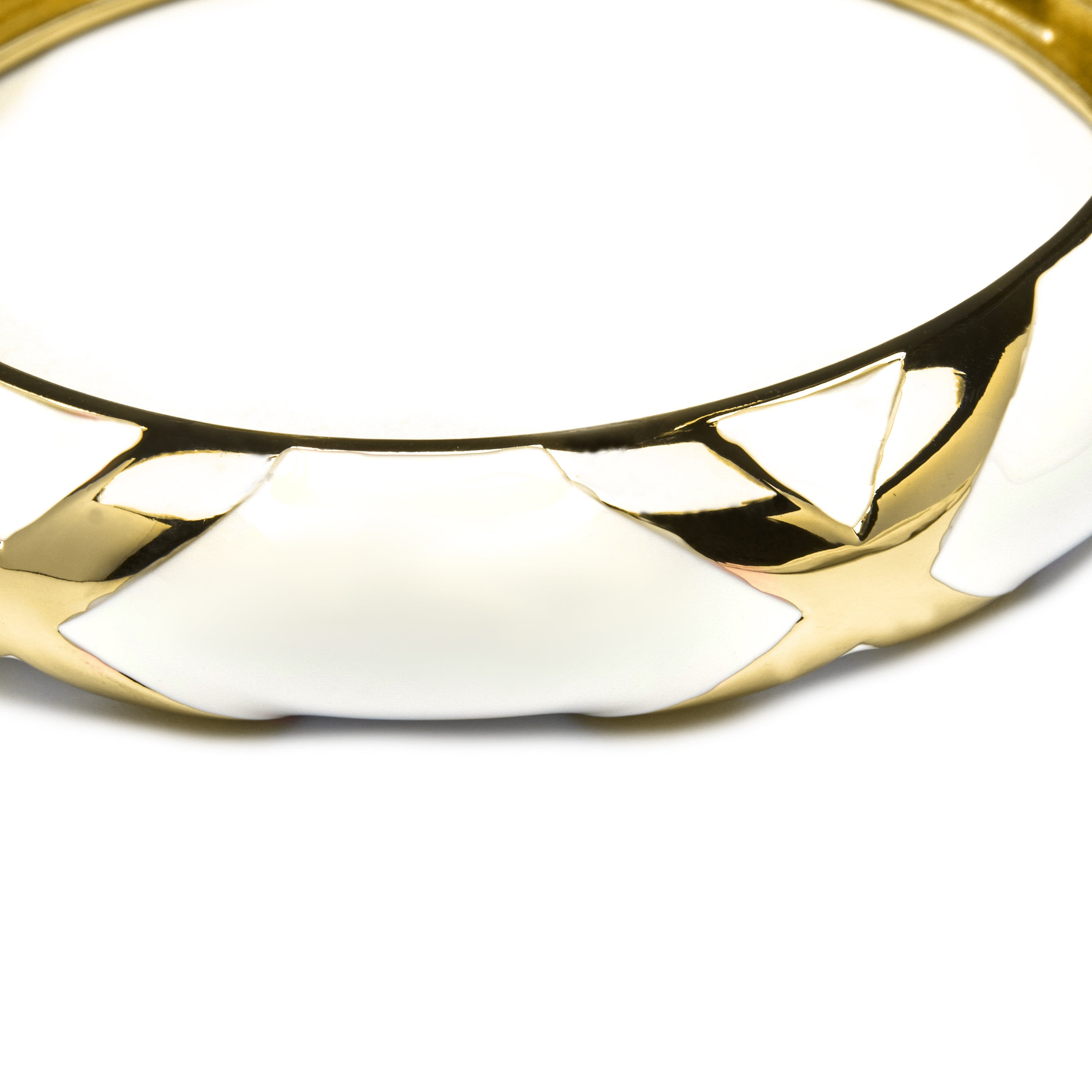 Pulsera acabada en oro amarillo de 18k - Yilub