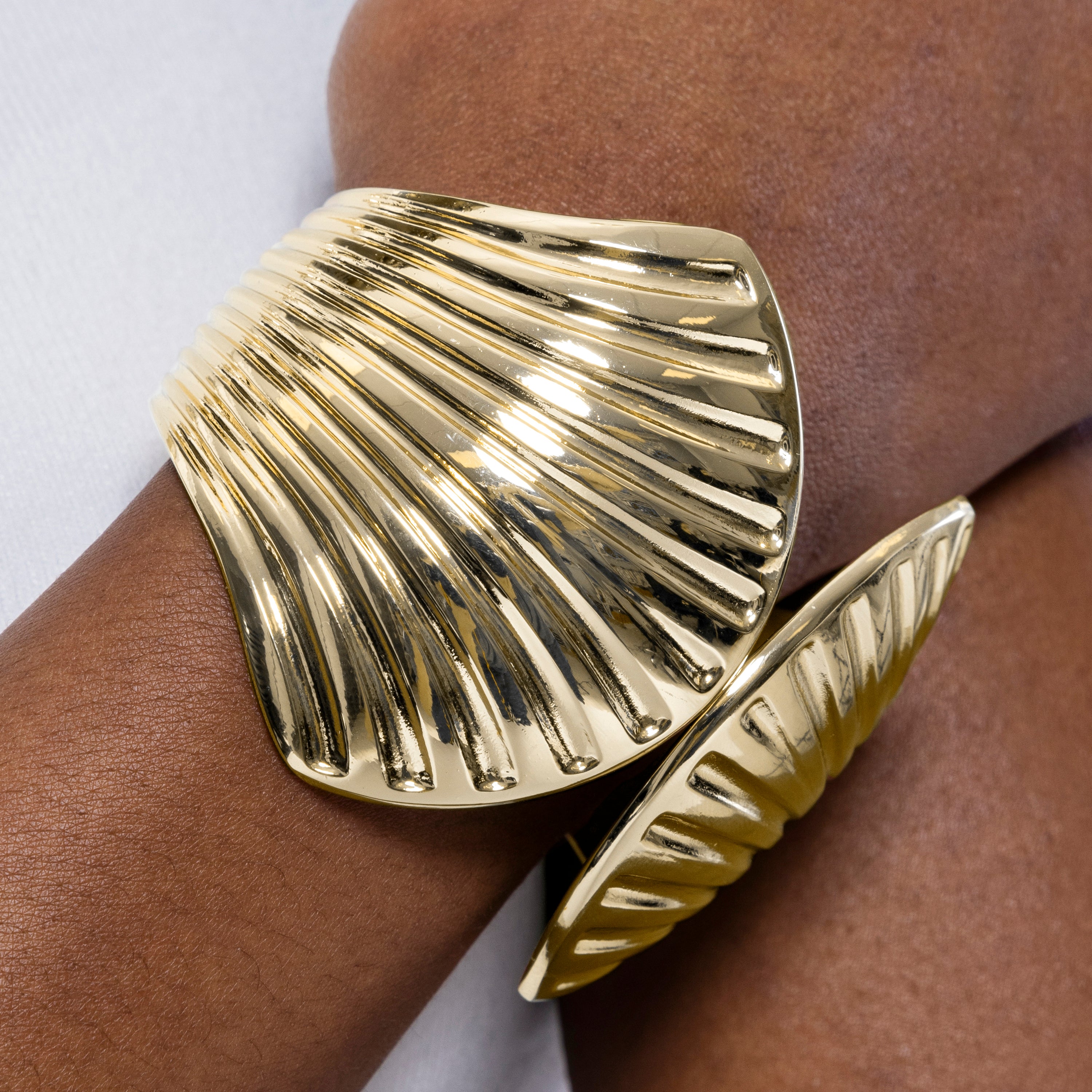 Pulsera acabada en oro jaune 18K - Waryo