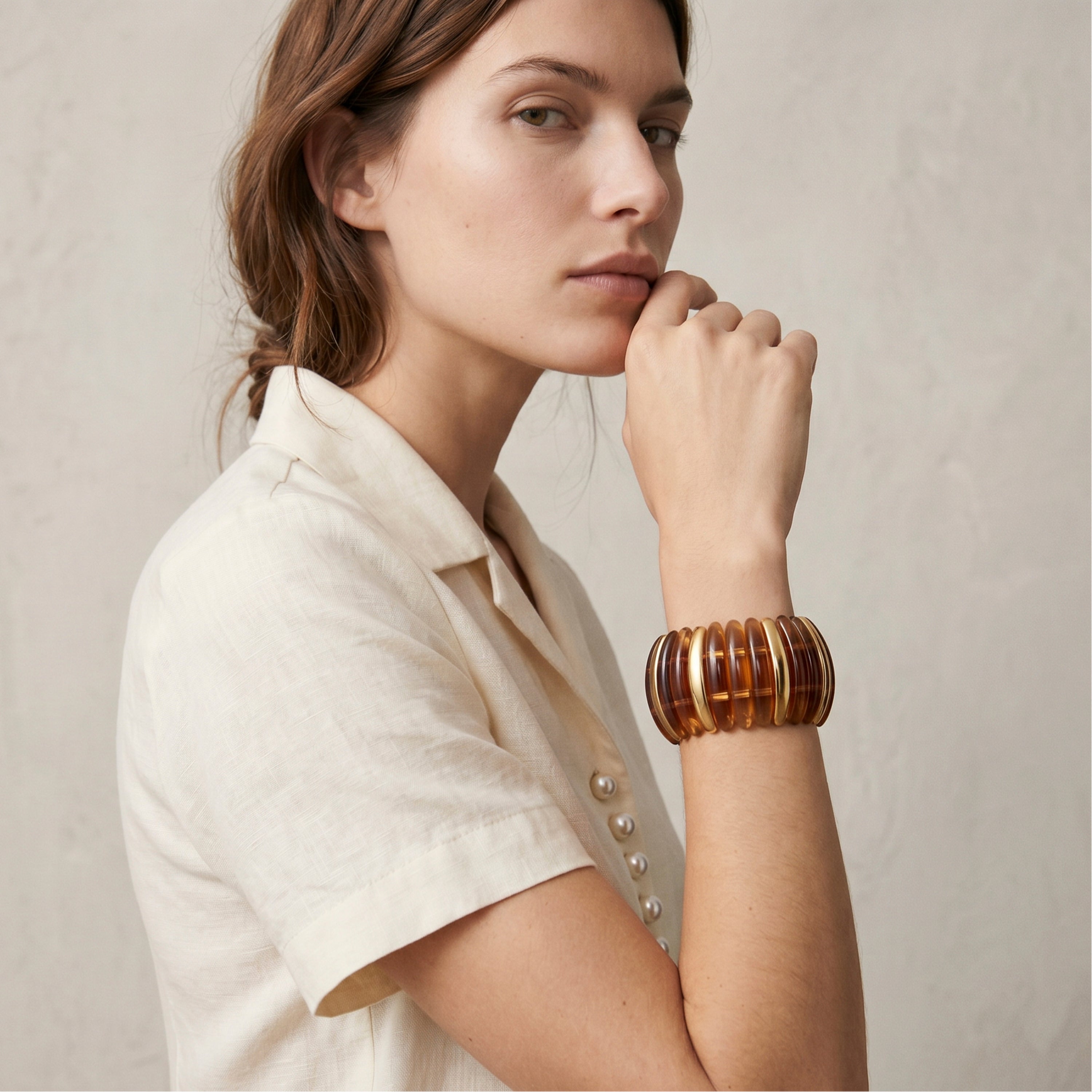 Doomdur bracelet with 18k yellow gold finish - Doomdur