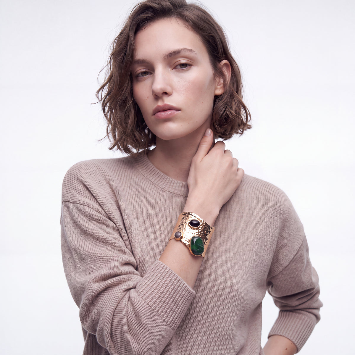 18k yellow gold-finish bracelet - Brithi