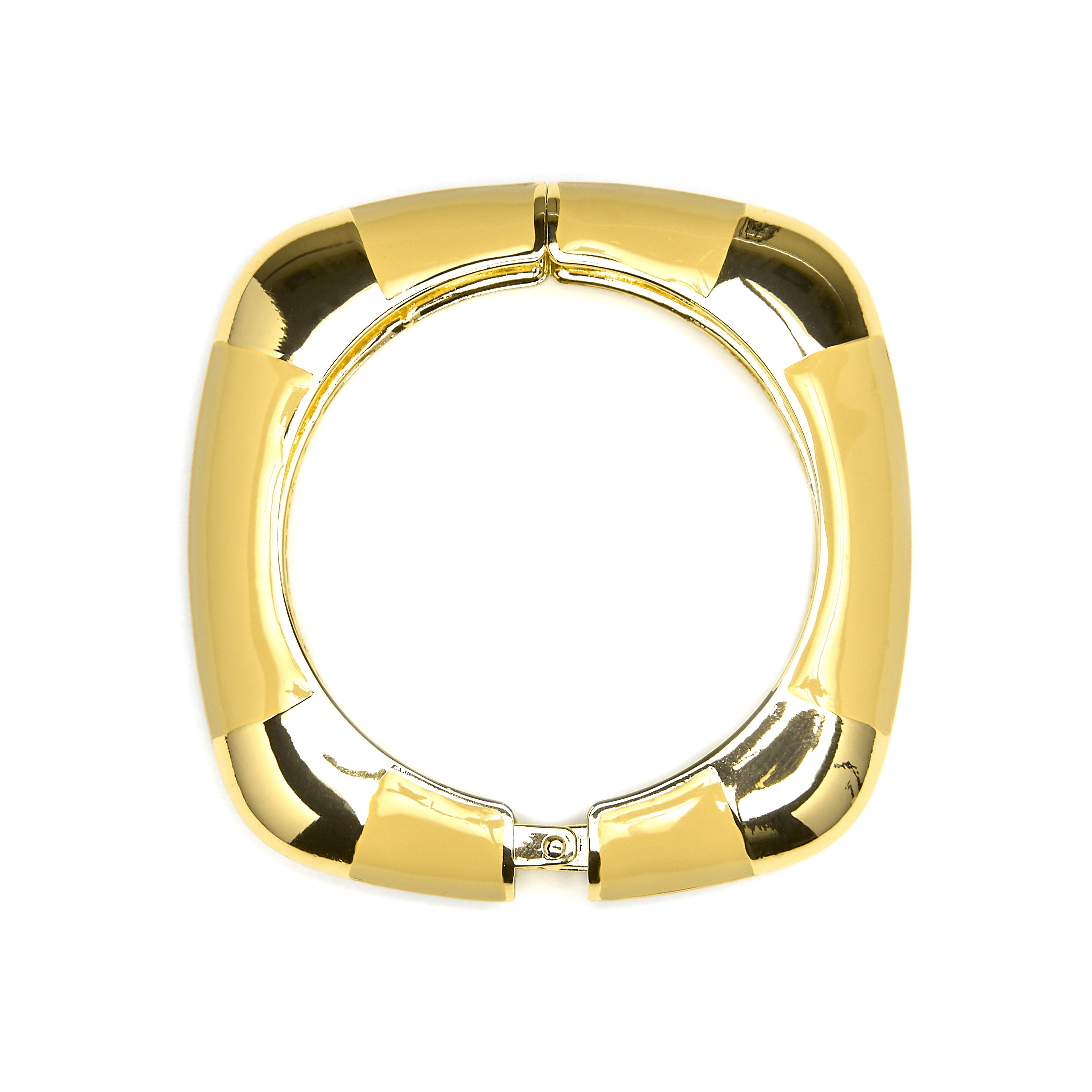 Bracciale finitura oro giallo 18k e Laccato Marrone - Souda