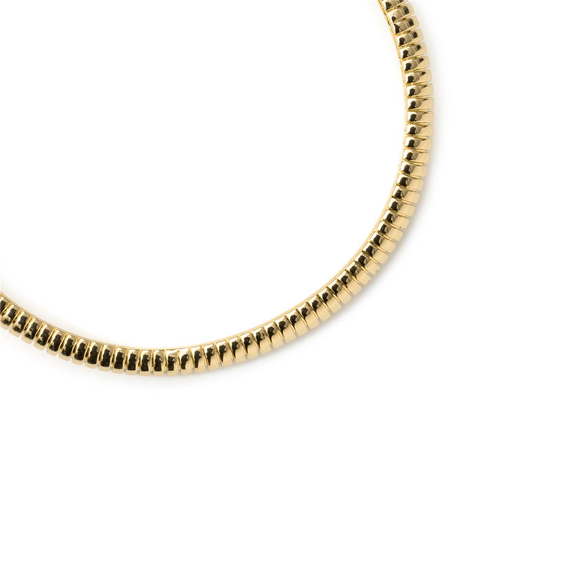 Armband mit funkelnden Zirkoniasteinen, 18 Karat Gelbgold-Finish – Aih