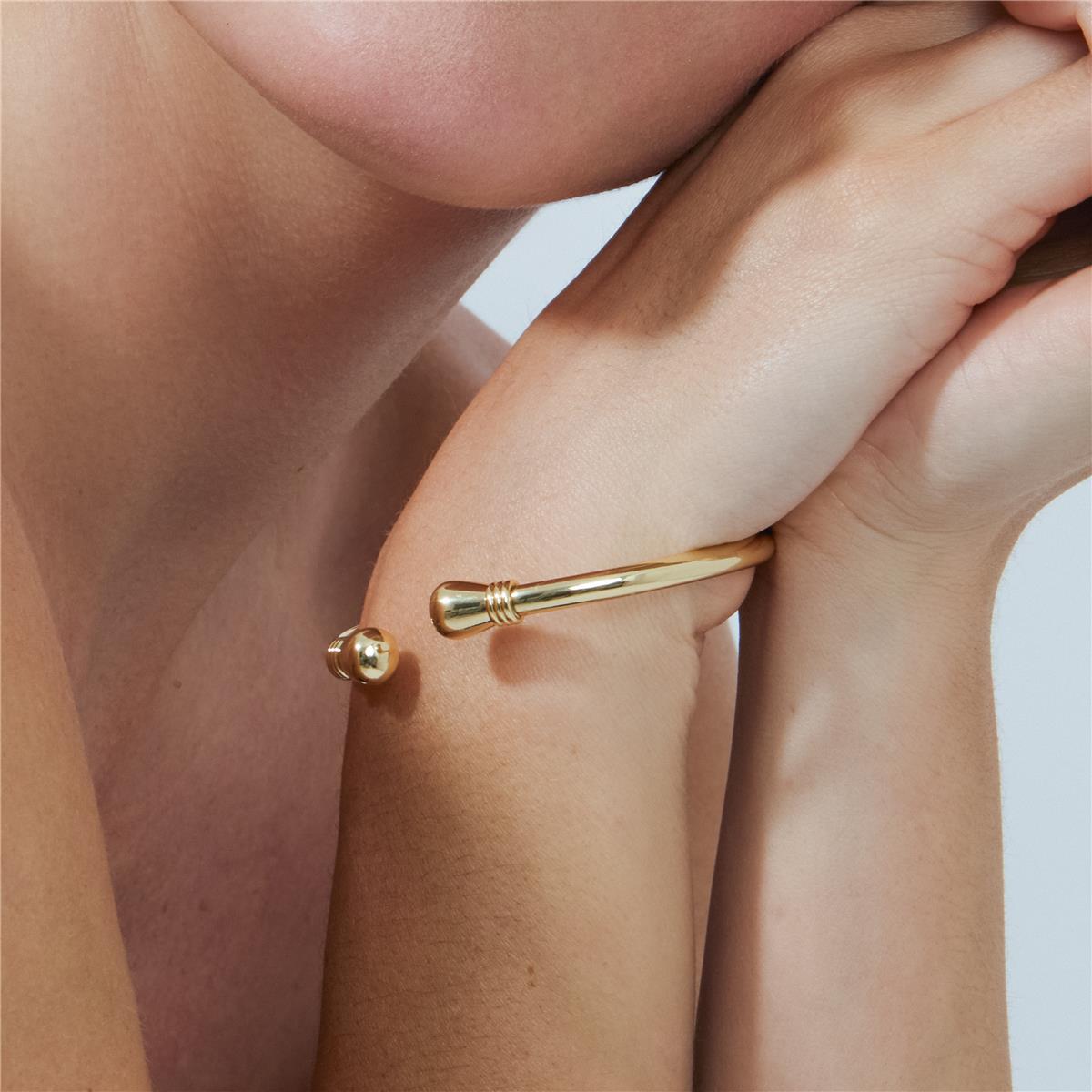 Pulsera acabado en oro amarillo de 18k - Sanee