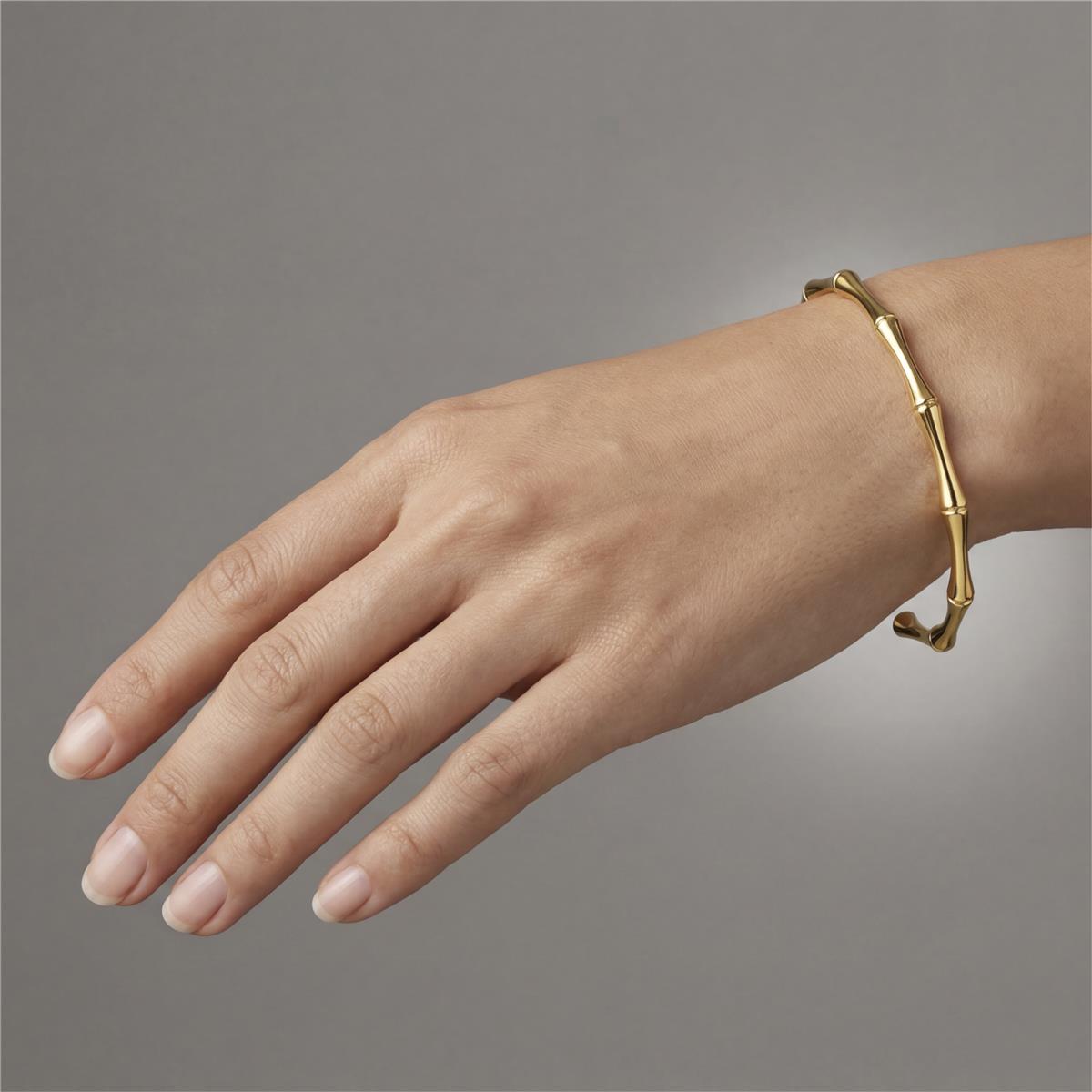 Pulsera acabado en oro amarillo de 18k - Zau