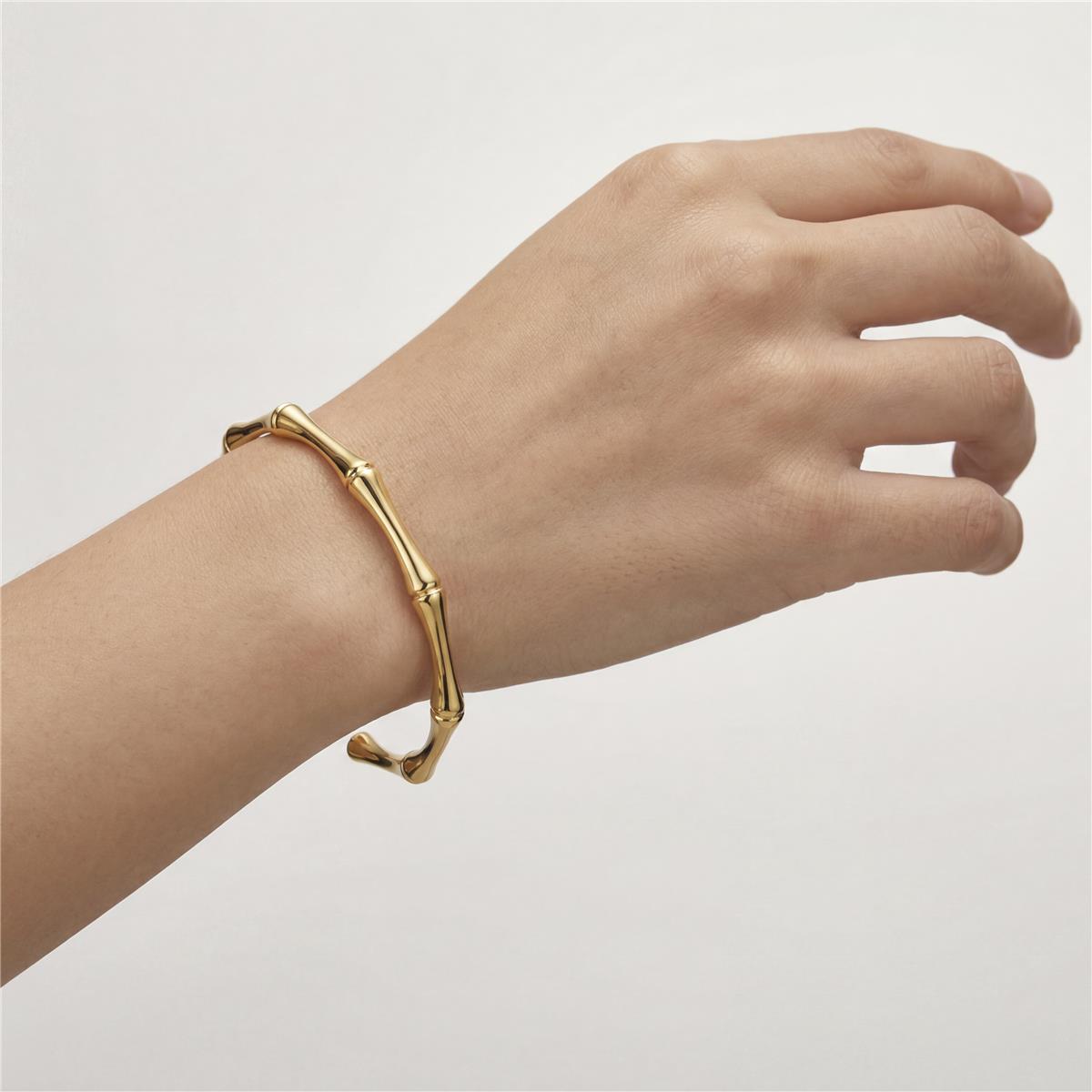 Pulsera acabado en oro amarillo de 18k - Zau