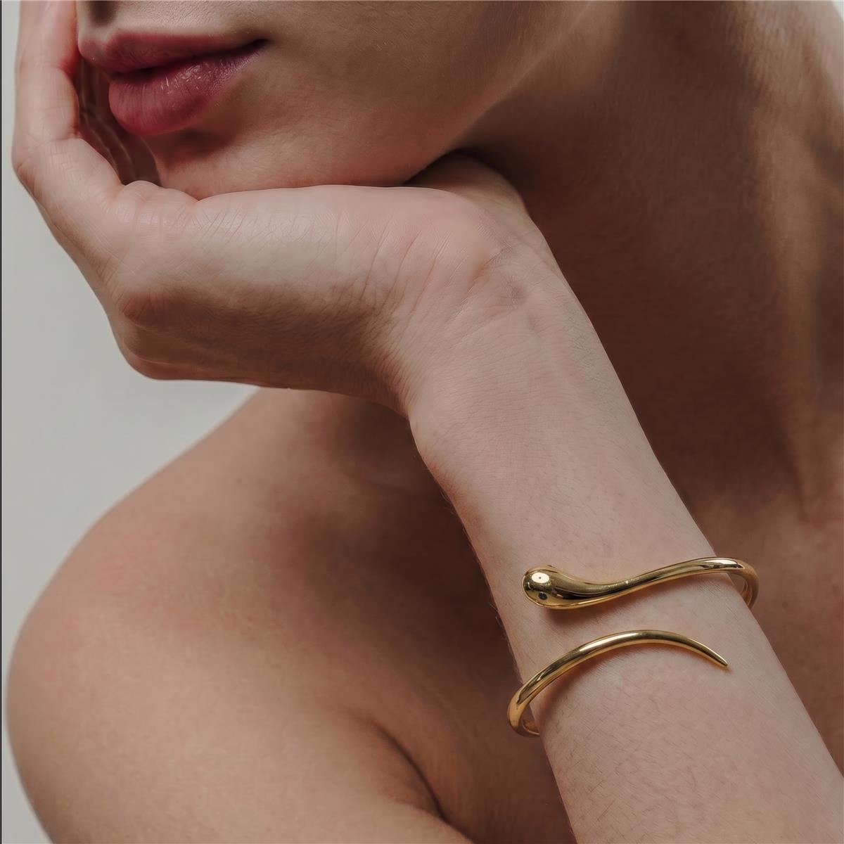 Pulsera acabado oro amarillo 18k - Serphentia
