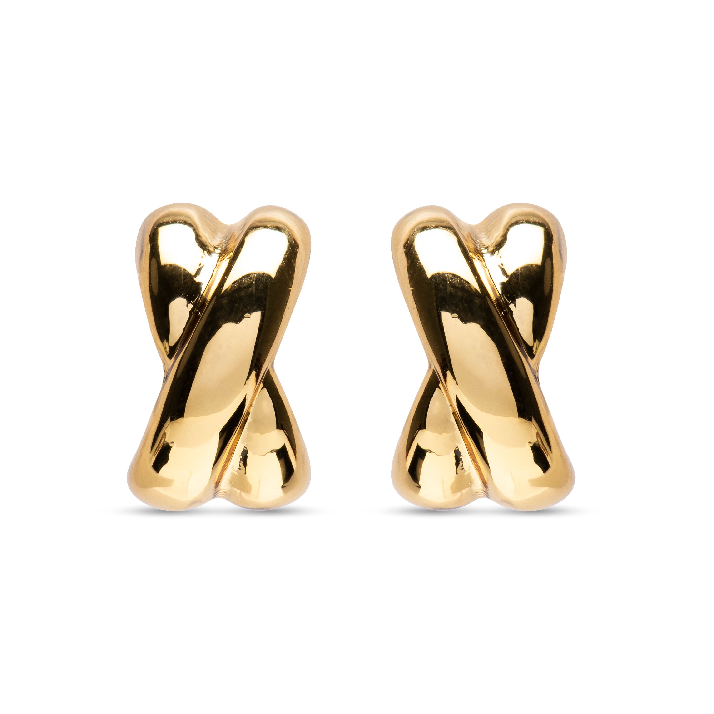 Ohrringe mit 18K Gelbgold-Finish - Kuvuca