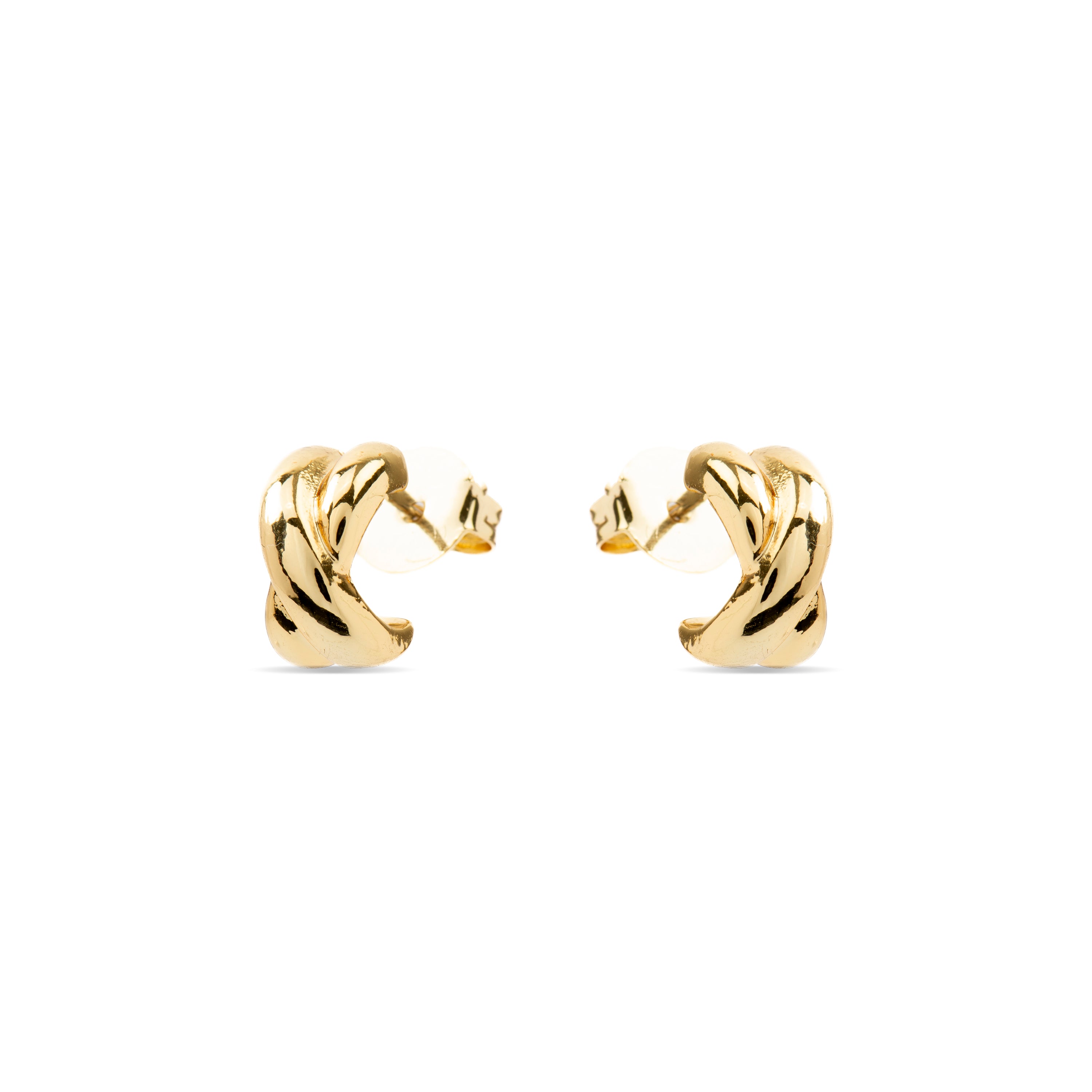 Ohrringe mit 18K Gelbgold-Finish - Kuvuca