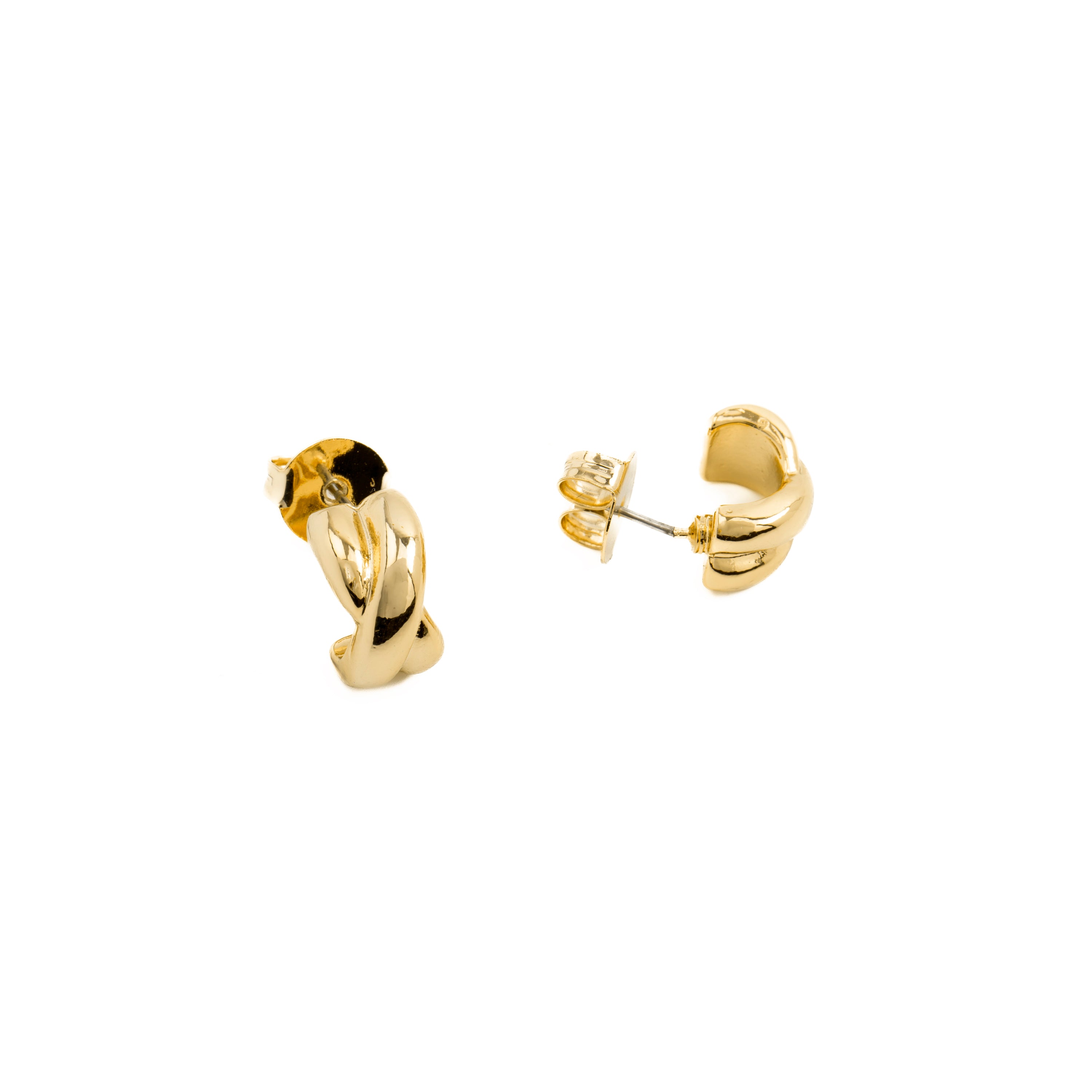 Ohrringe mit 18K Gelbgold-Finish - Kuvuca