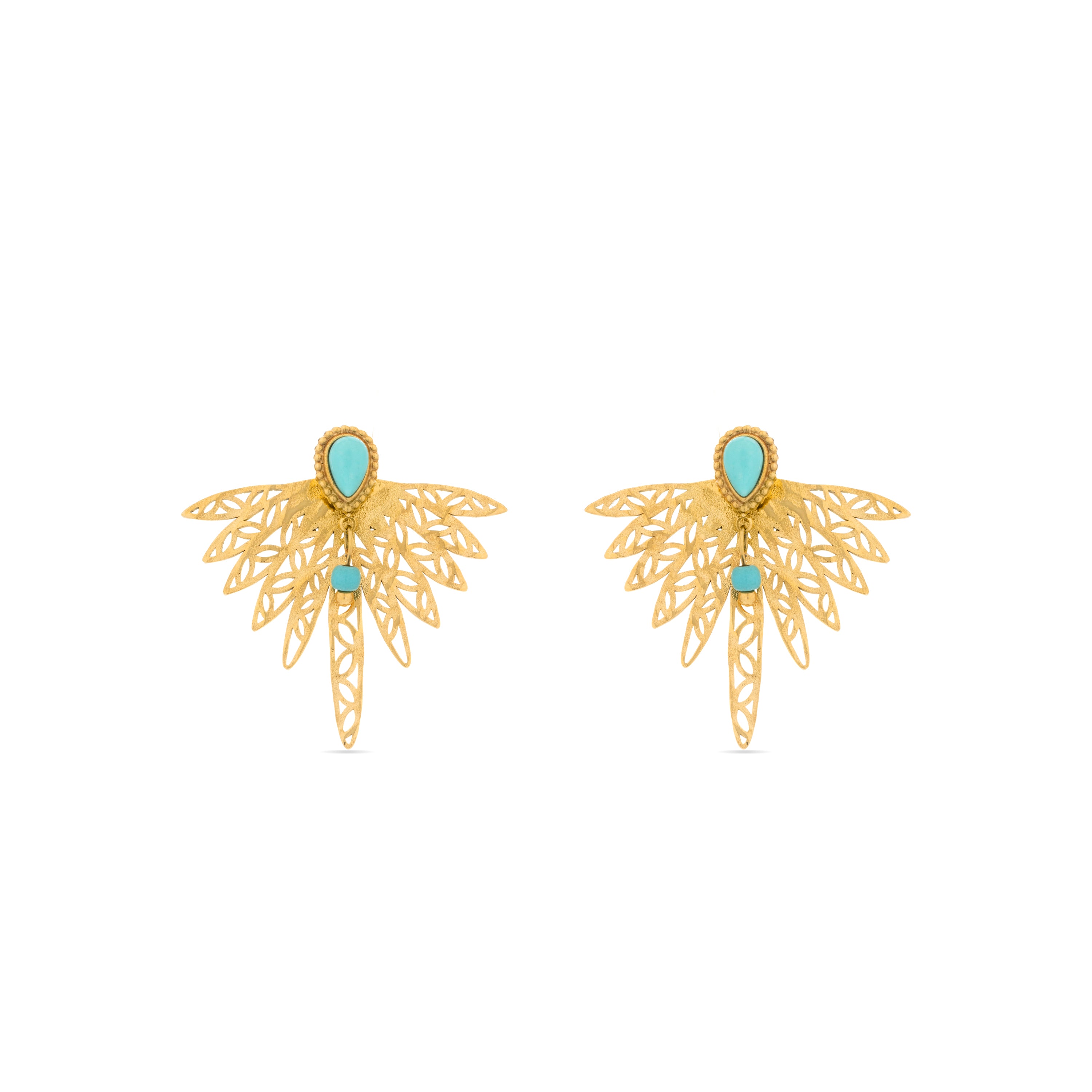 Pendientes Resiah acabados oro 18k