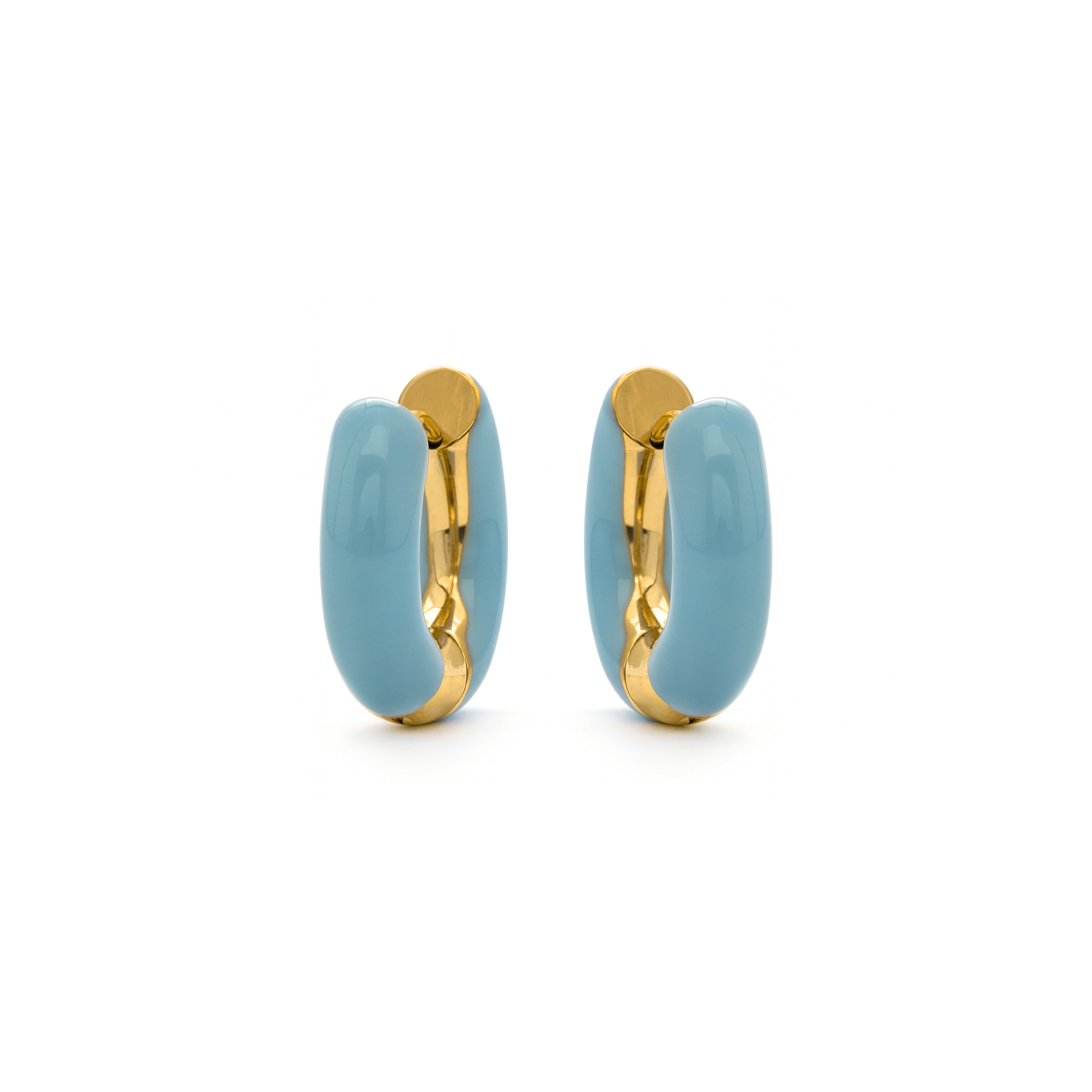 Pendientes acabados en oro amarillo 18K - Raki