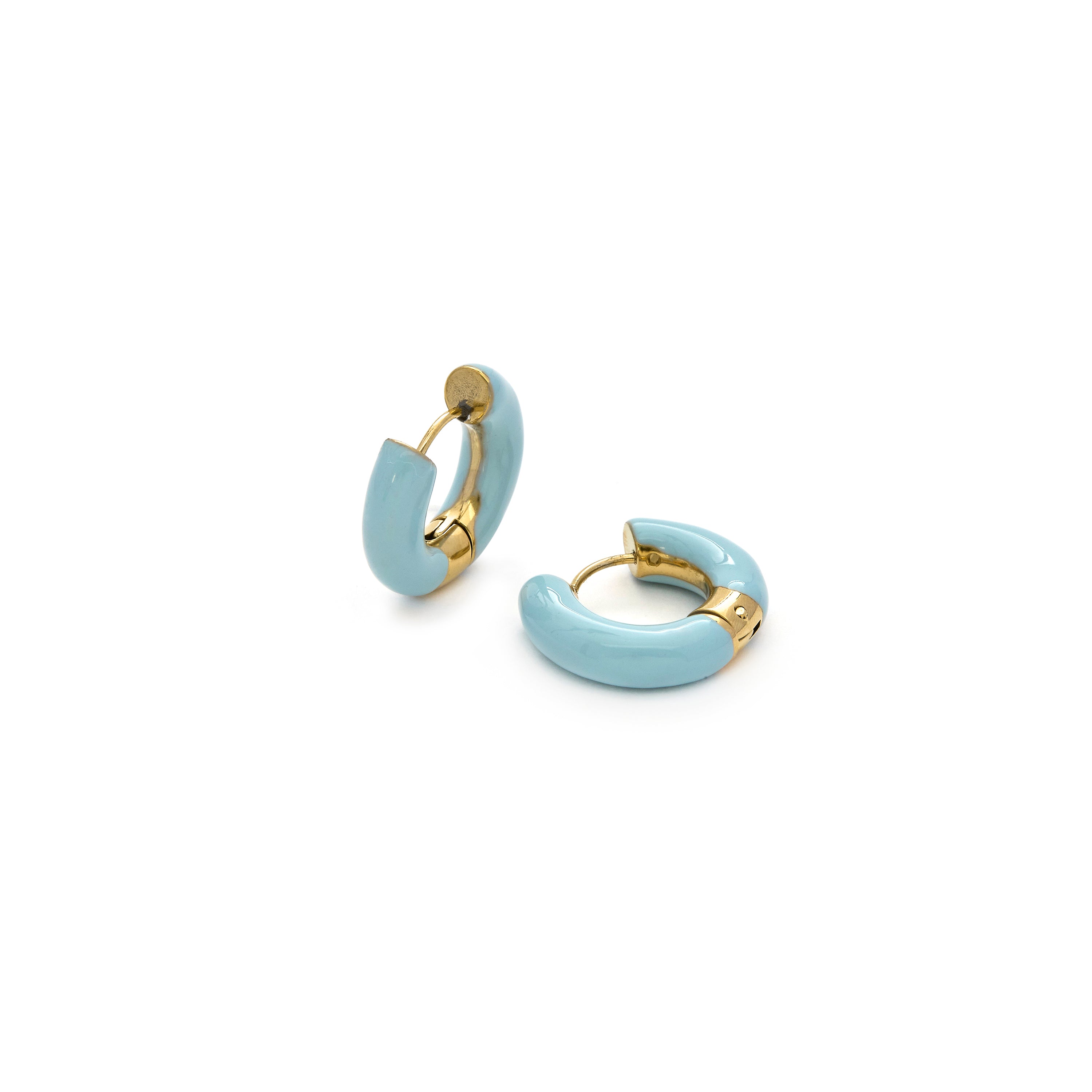 Pendientes acabados en oro amarillo 18K - Raki