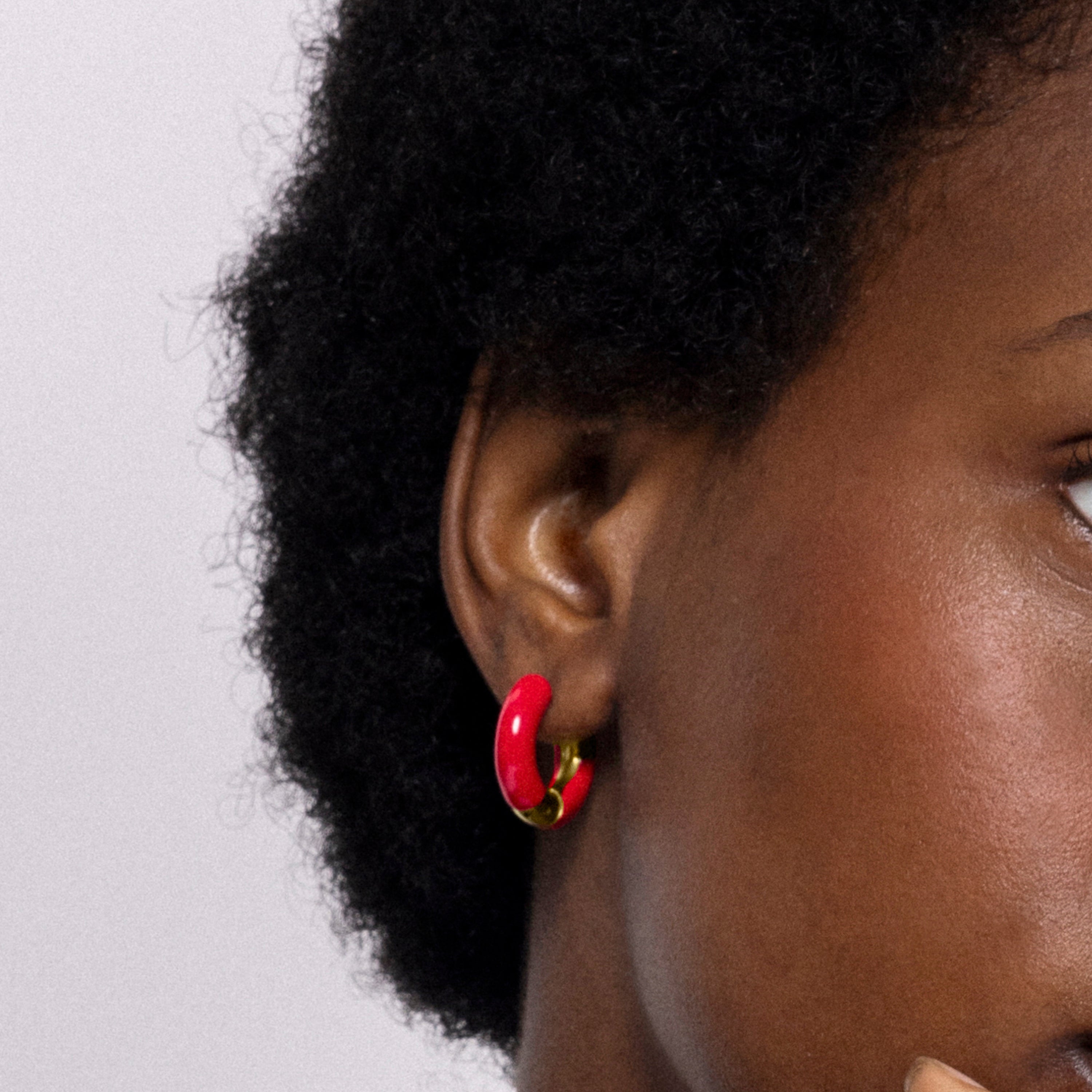 Boucles d'oreilles finition or jaune 18K - Raki