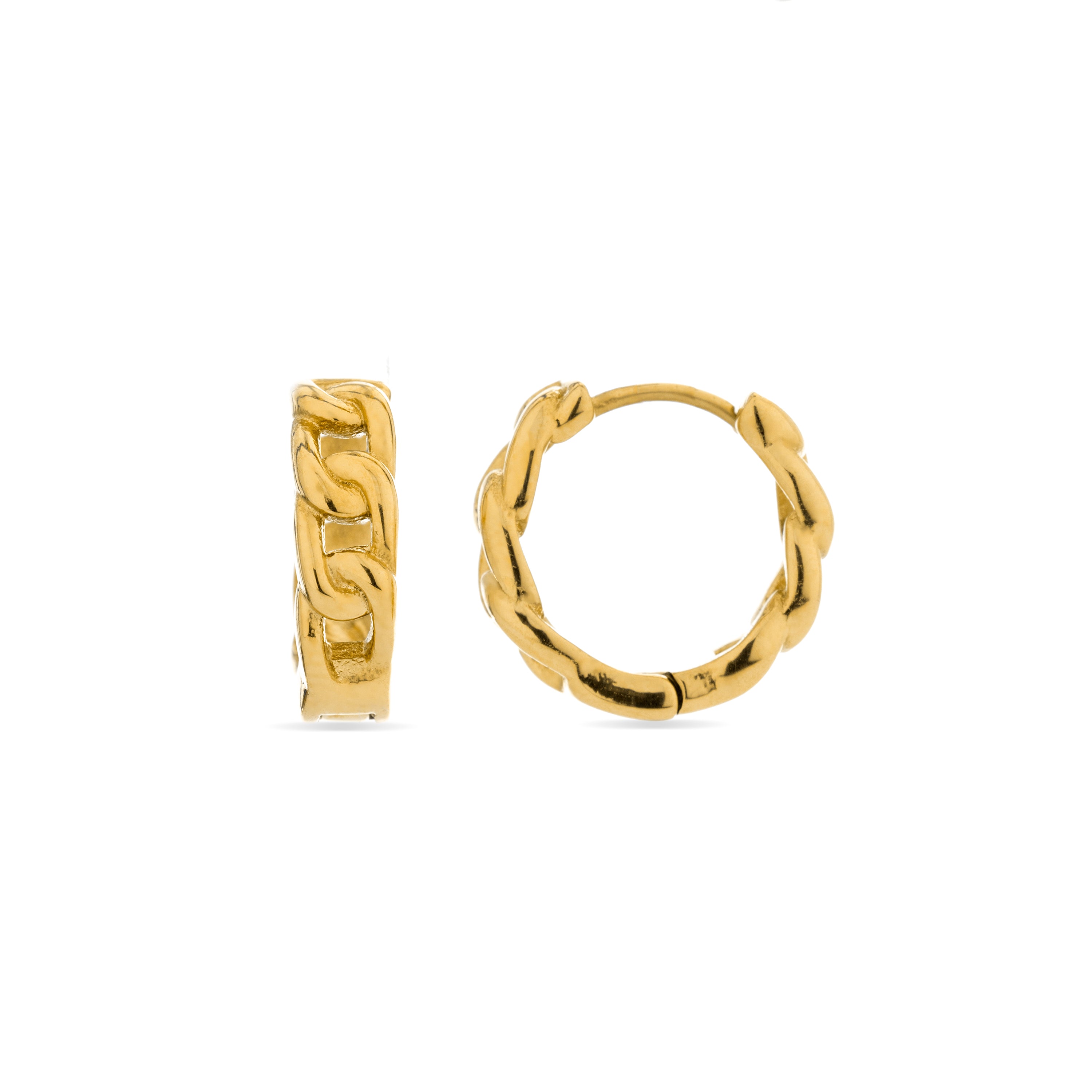 Orecchini di 12,5mm di diametro finitura Oro Giallo 18k - Ridais