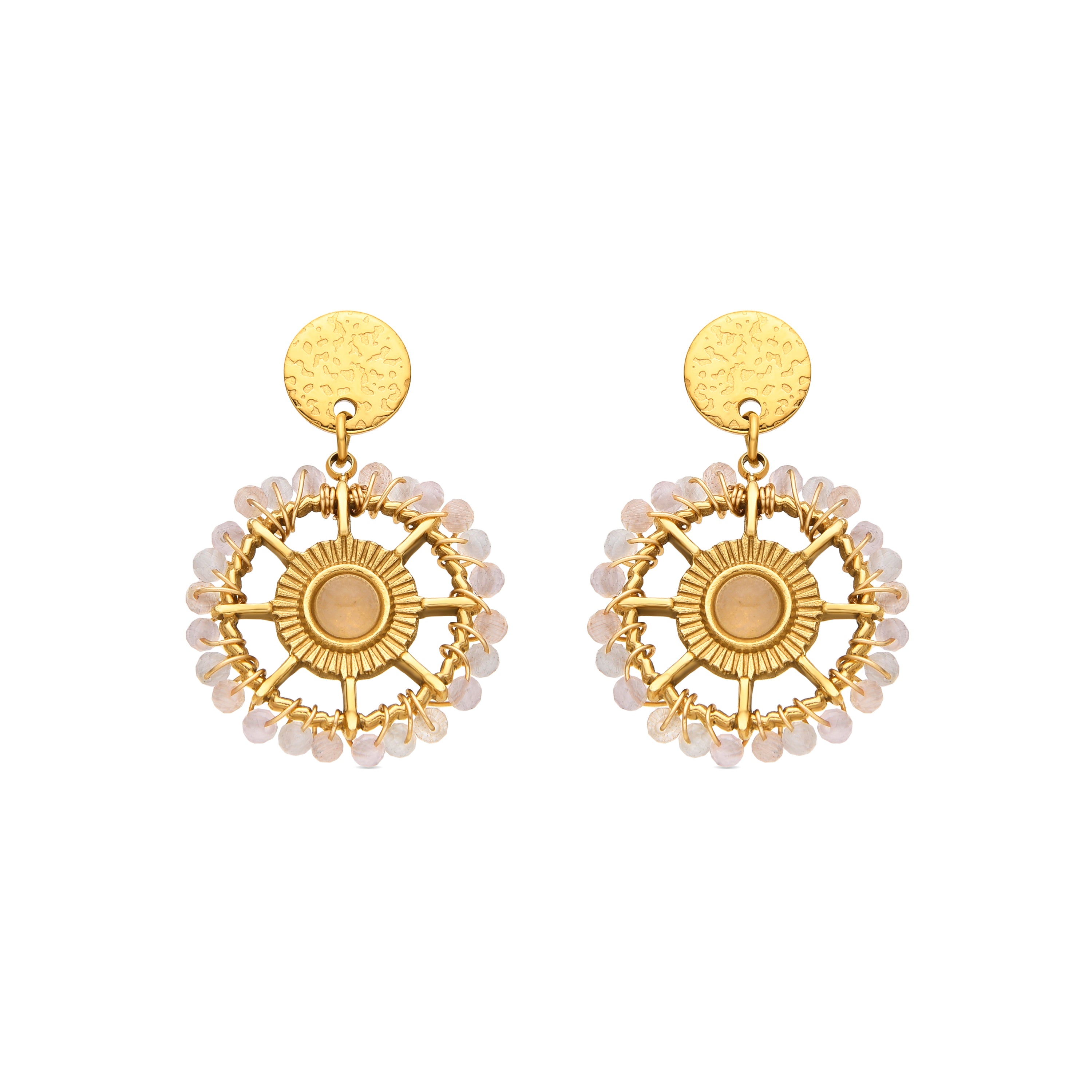 Yakde earrings 18k gold finish