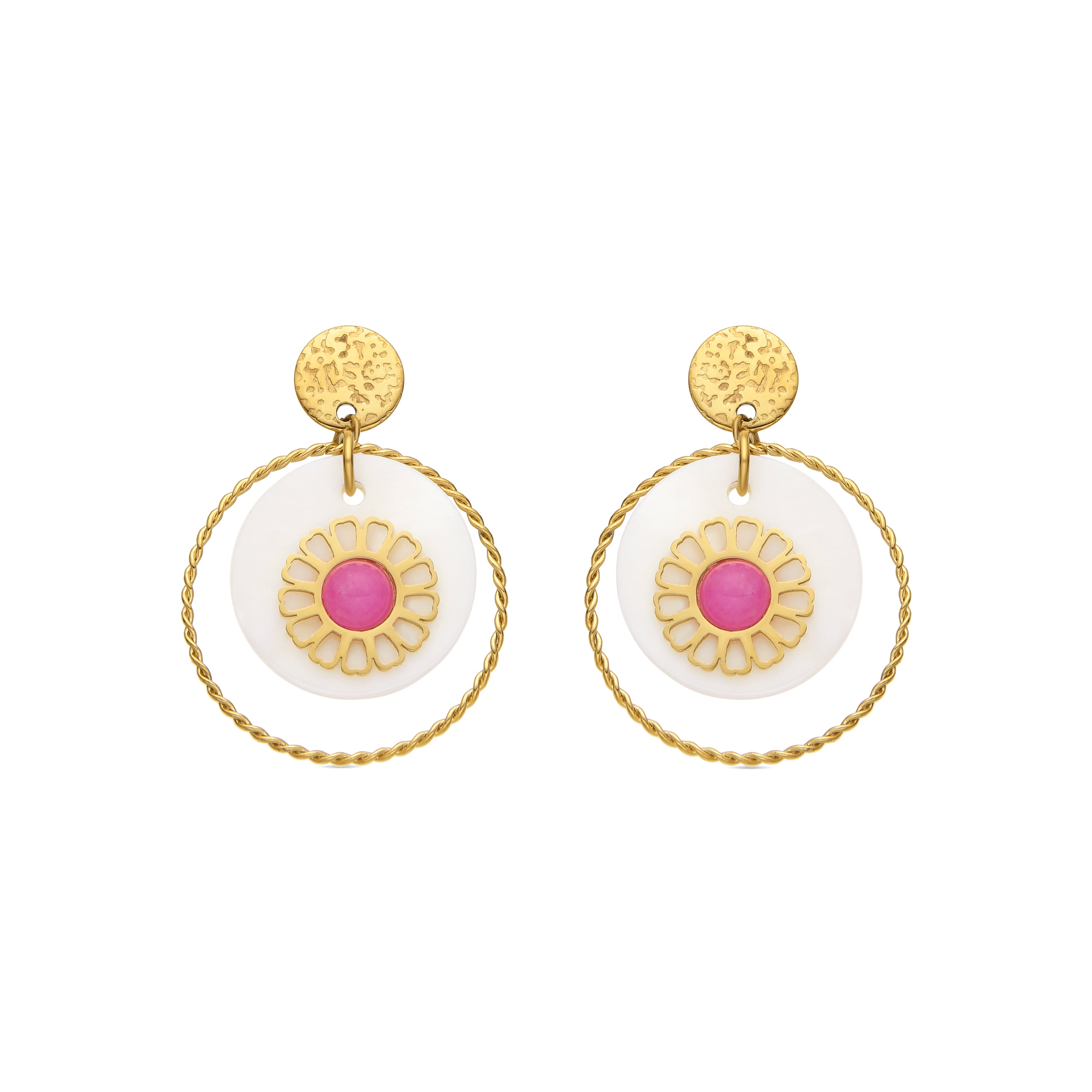 Brincos acabamento ouro 18k - Virat