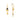 Boucles d'oreilles en cristal bleu finition or jaune 18k - Gud
