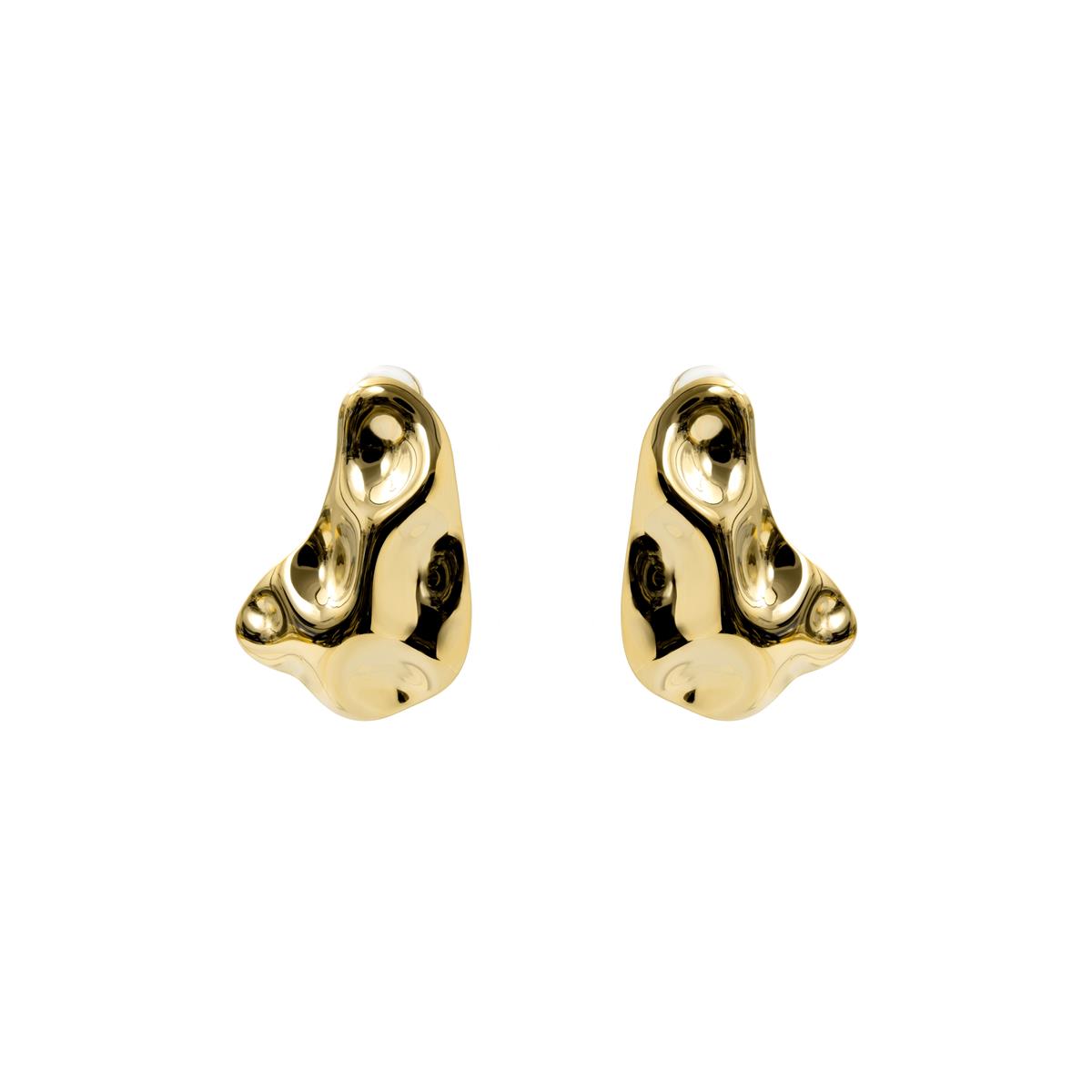 Brincos com acabamento em ouro amarelo de 18k - Thiya
