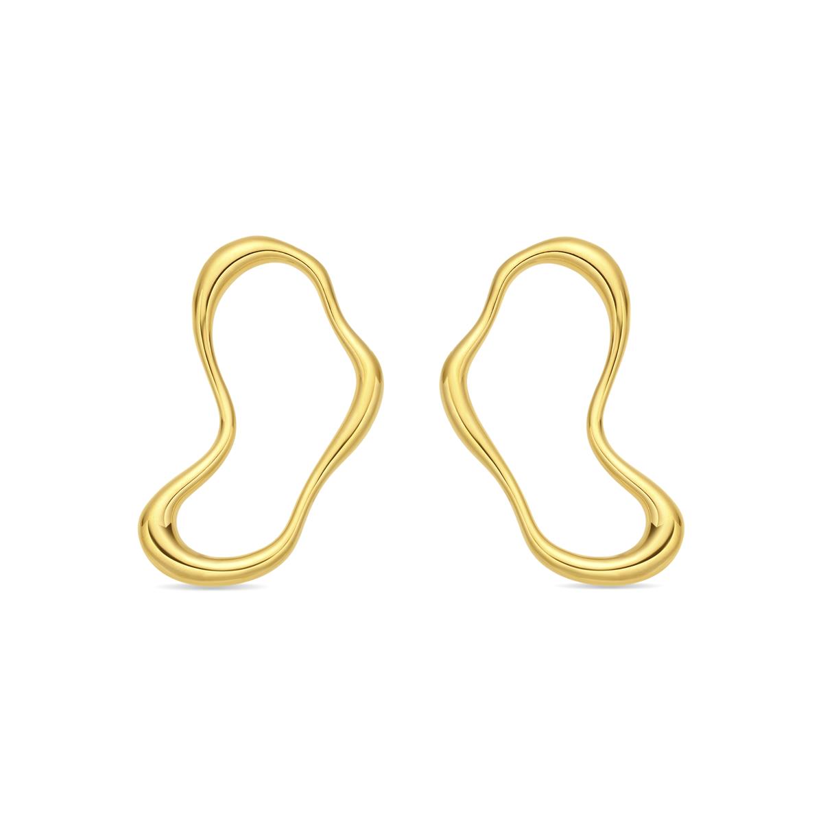 18k Yellow Gold Finish Earrings - Dravor
