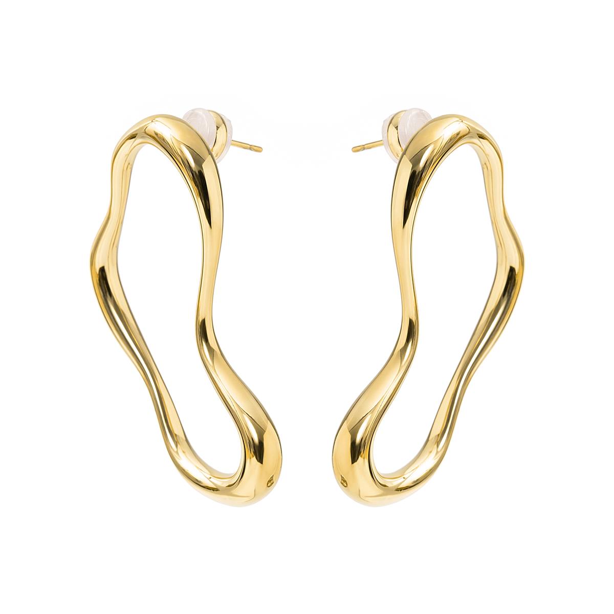 18k Yellow Gold Finish Earrings - Dravor
