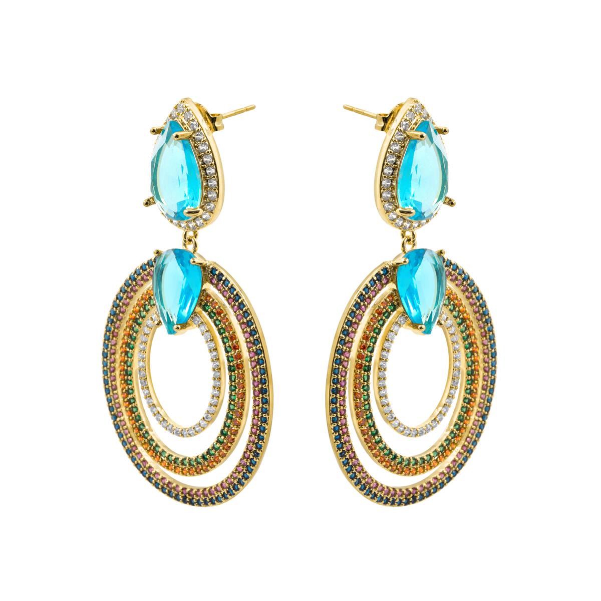 Lihly Ohrringe mit 18k Gelbgold-Finish - Lihly