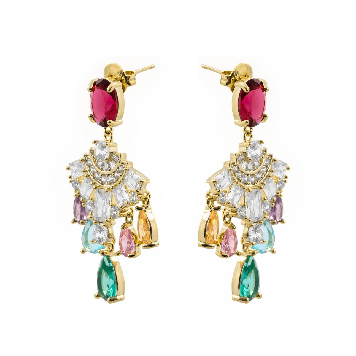 Bustsi Earrings 18k Yellow Gold Finish - Bustsi