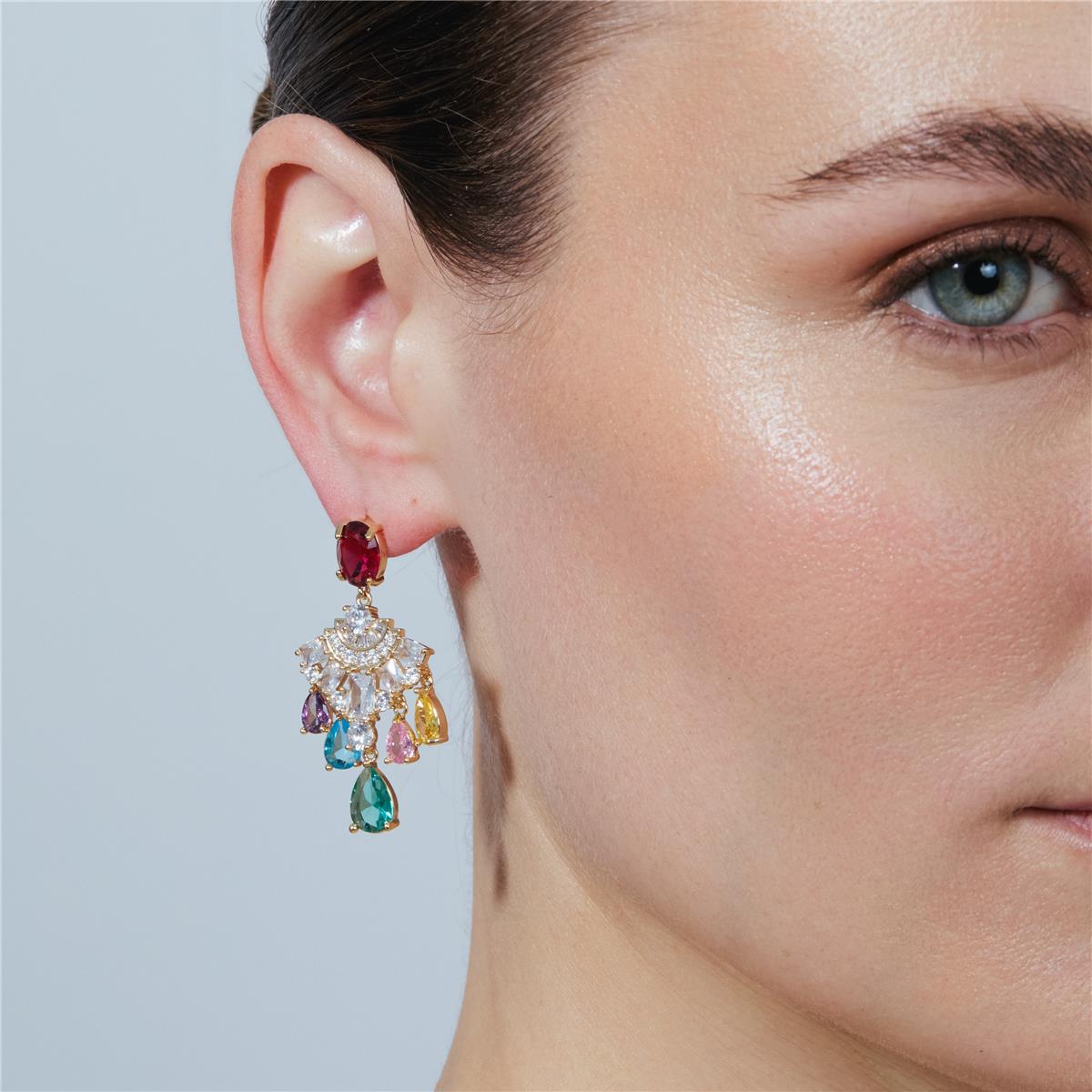Bustsi Earrings 18k Yellow Gold Finish - Bustsi