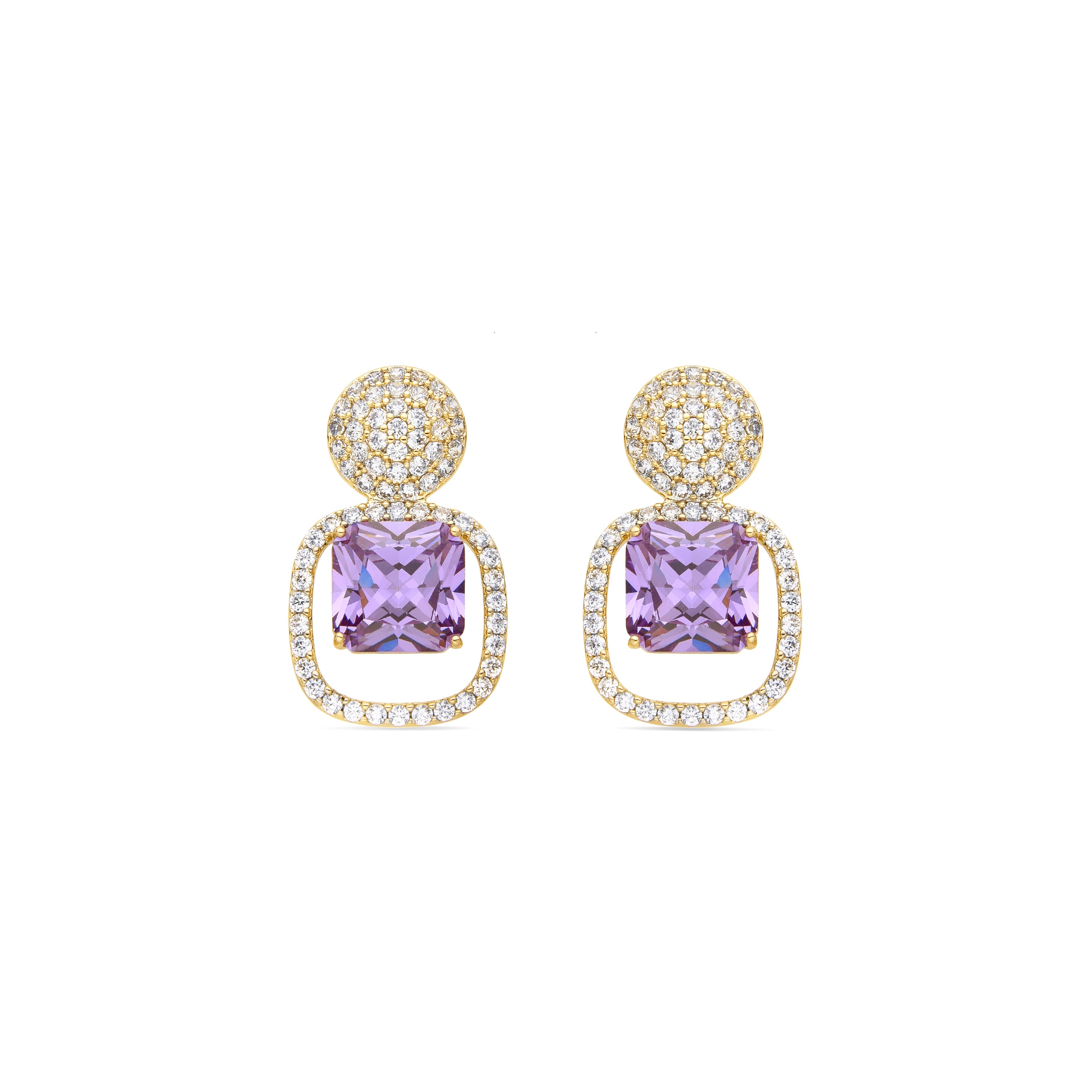 Boucles d'oreilles Loika finition or 18 carats