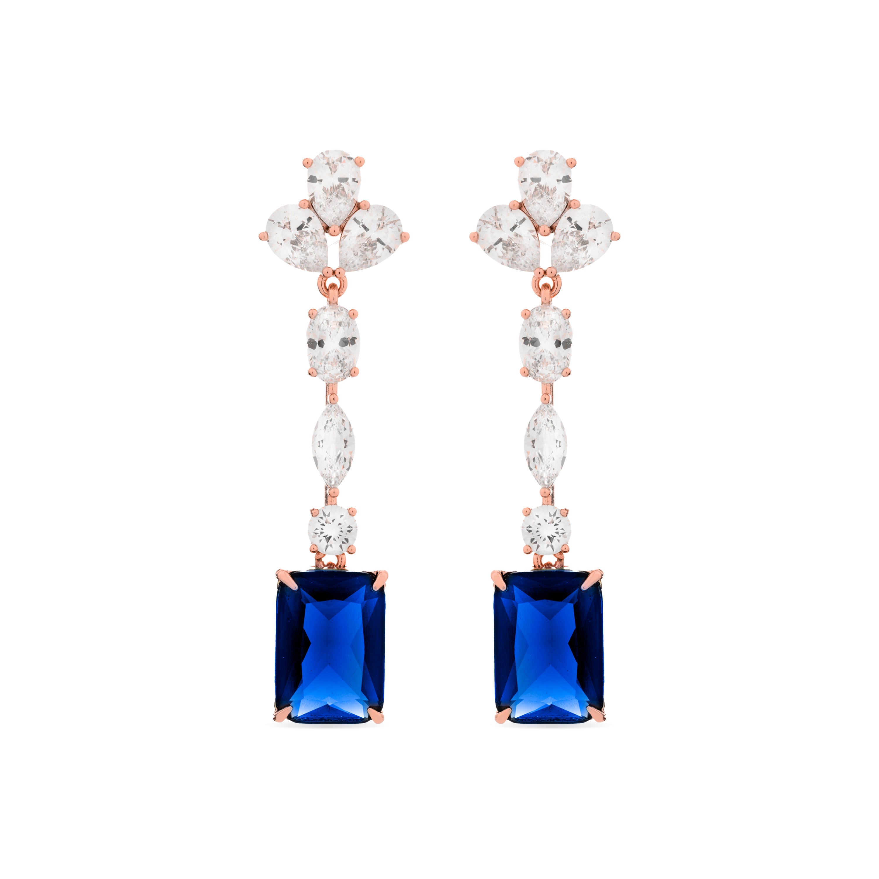 Boucles d'oreilles Phami finies en or 18 carats